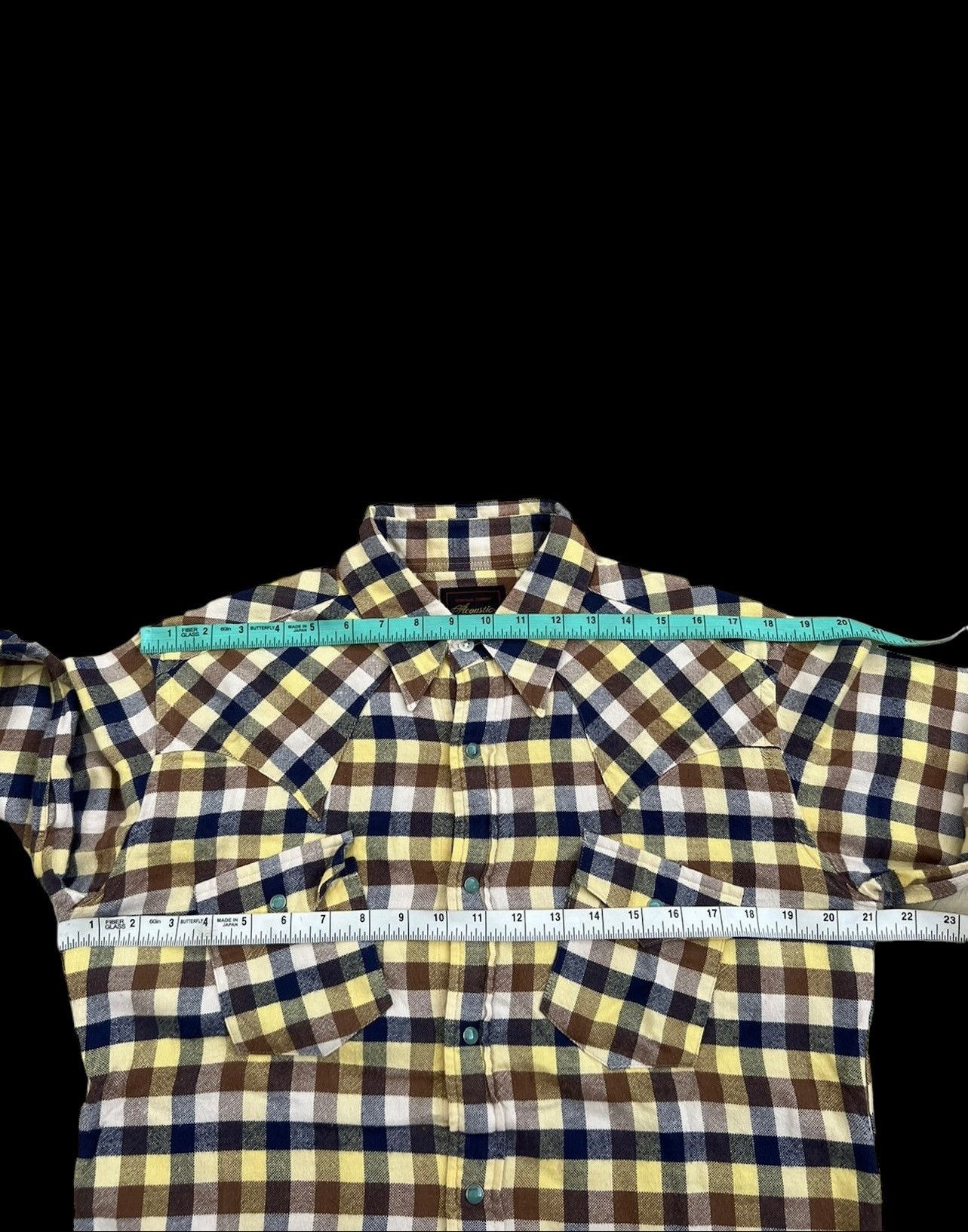Vintage Acoustic Japan Checkered Western Flannel Shirt Size US M / EU 48-50 / 2 - 3 Thumbnail