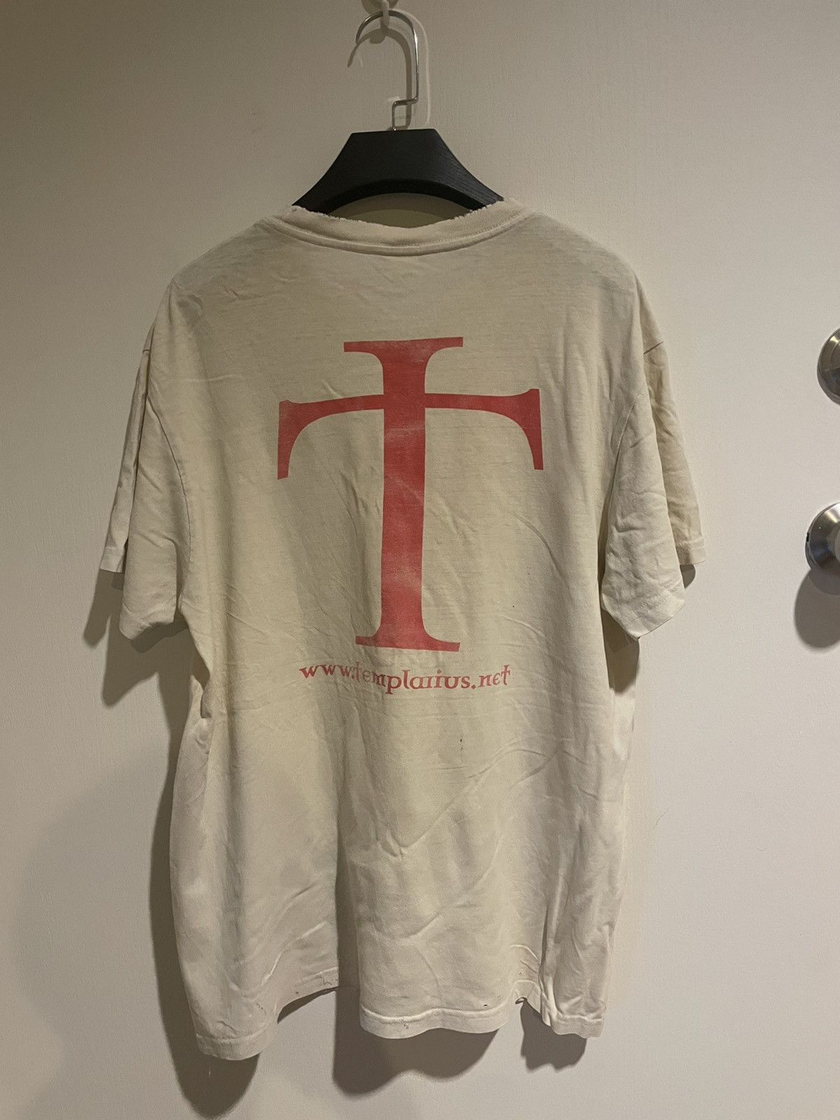 Vintage Vintage Faded Templarius Knight Tee Size US L / EU 52-54 / 3 - 2 Thumbnail