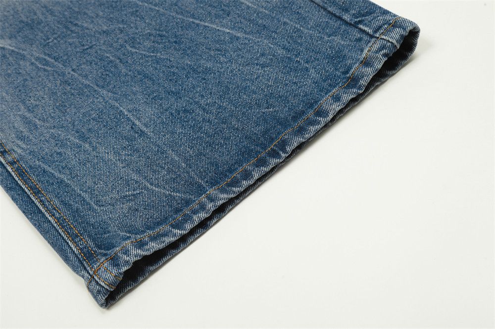 Vintage Men's workwear straight-leg washed gradient distressed jeans Size US 32 / EU 48 - 6 Thumbnail