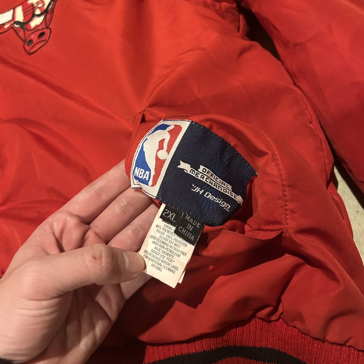 Jeff Hamilton × NBA × Vintage Vintage 90s Chicago Bulls Jeff Hamilton Varsity Jacket Size US XXL / EU 58 / 5 - 10 Thumbnail
