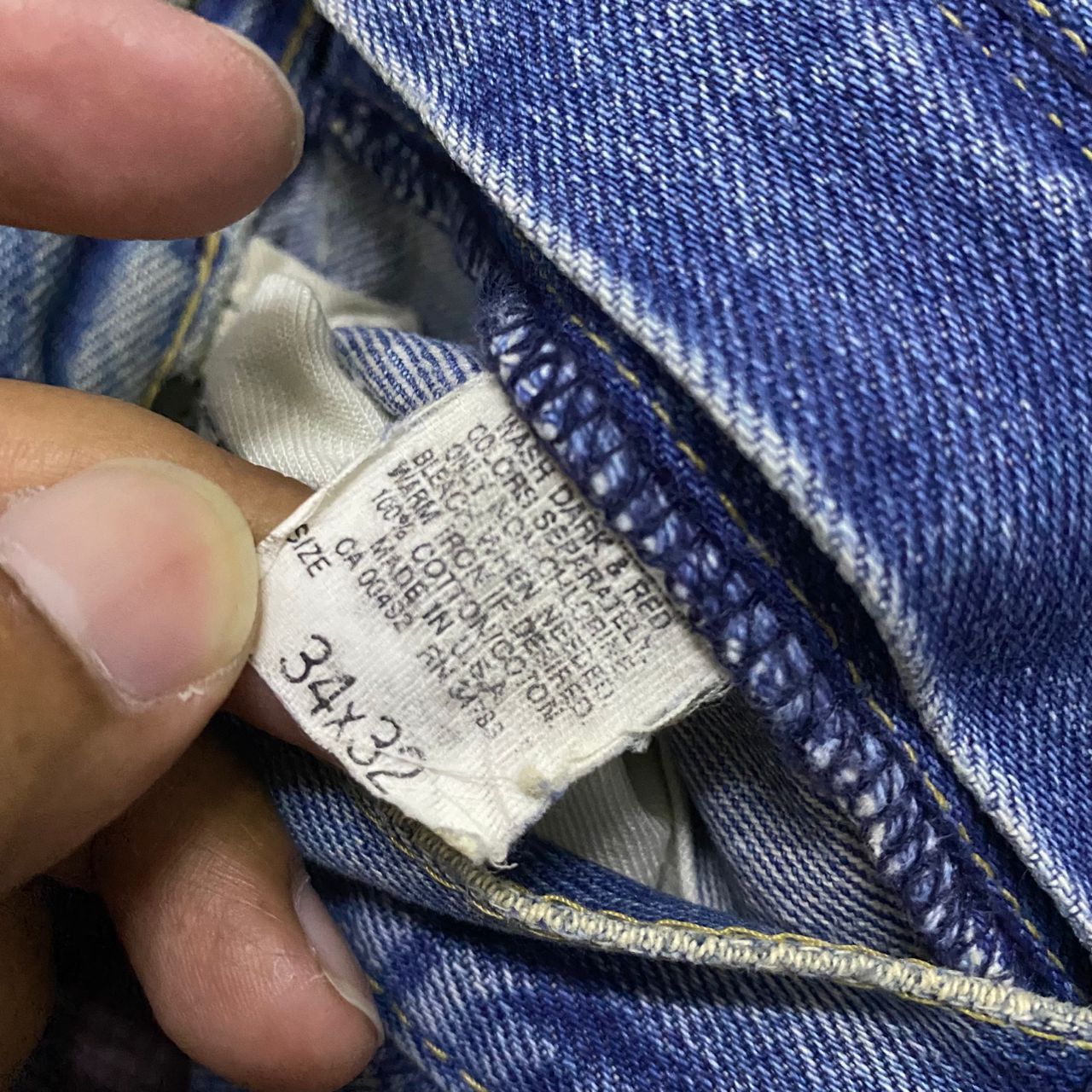 Lee 💥Best Offer💥Vintage 80s Lee Riders Distressed Denim Size US 34 / EU 50 - 16 Thumbnail