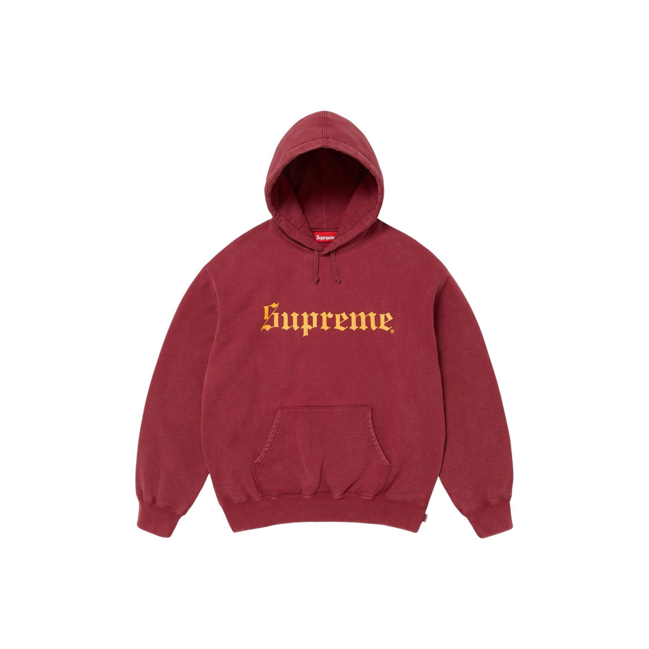 Supreme Supreme Old English Hooded Sweatshirt Size M Size US M / EU 48-50 / 2 - 1 Thumbnail