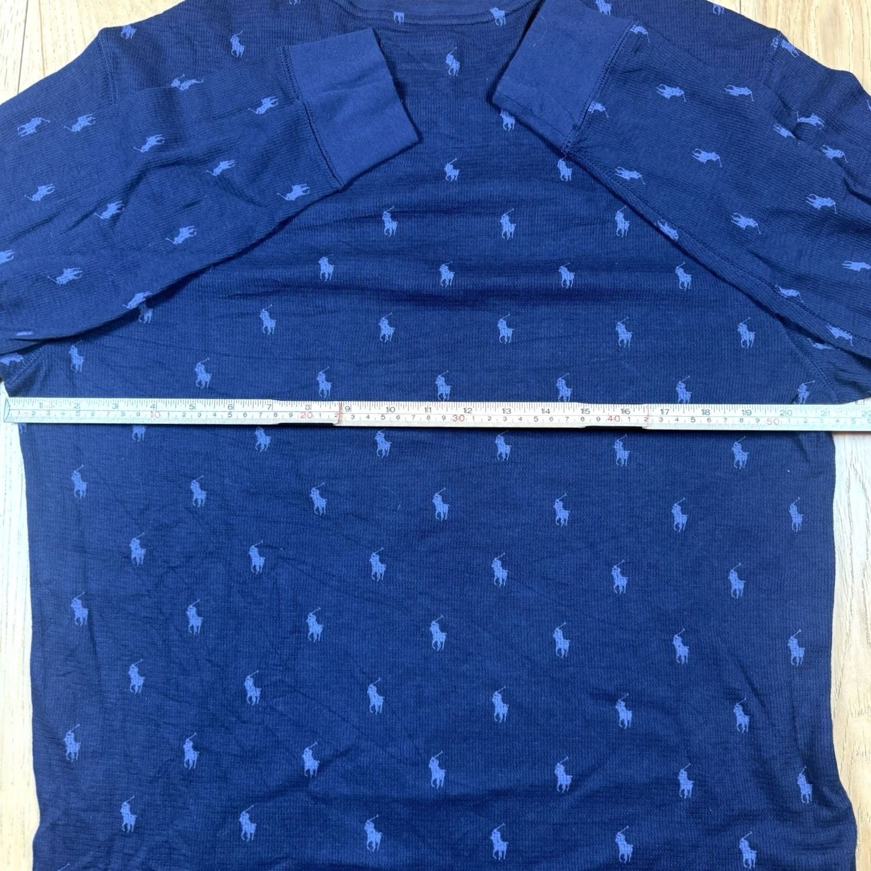 Polo Ralph Lauren Polo Ralph Lauren Sleepwear Thermal Shirt L Mens Blue All Over Pony Size US L / EU 52-54 / 3 - 4 Thumbnail