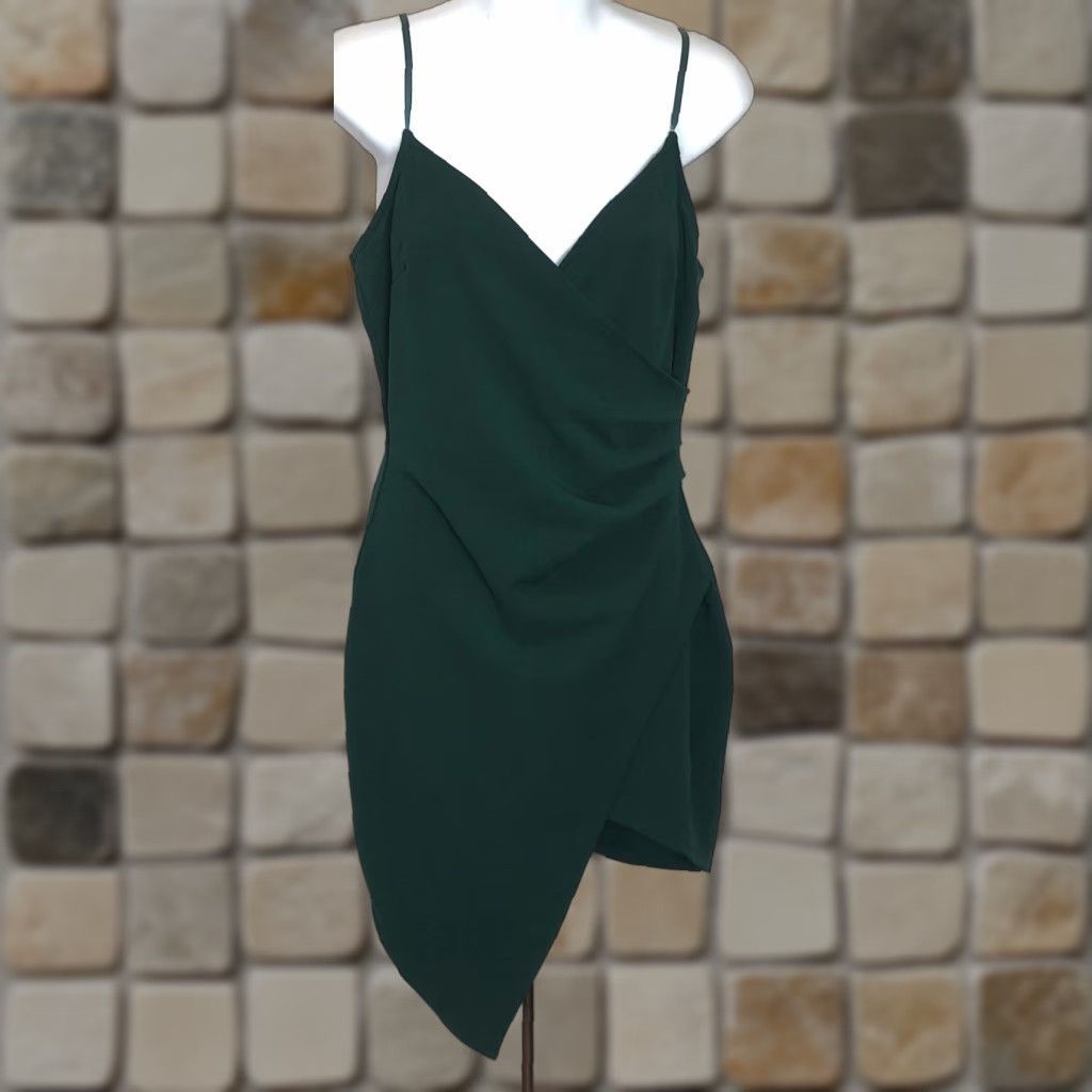 Love Nickie Lew Vintage Midi Slip Dress Gown Women L Black Y2K 90s Cocktail  Formal