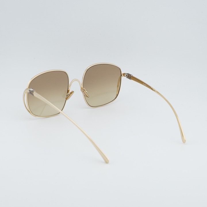 Miu Miu Miu Miu MUA57S 5AK20S Sunglasses Gold Square Frame, Brown Size ONE SIZE - 10 Thumbnail