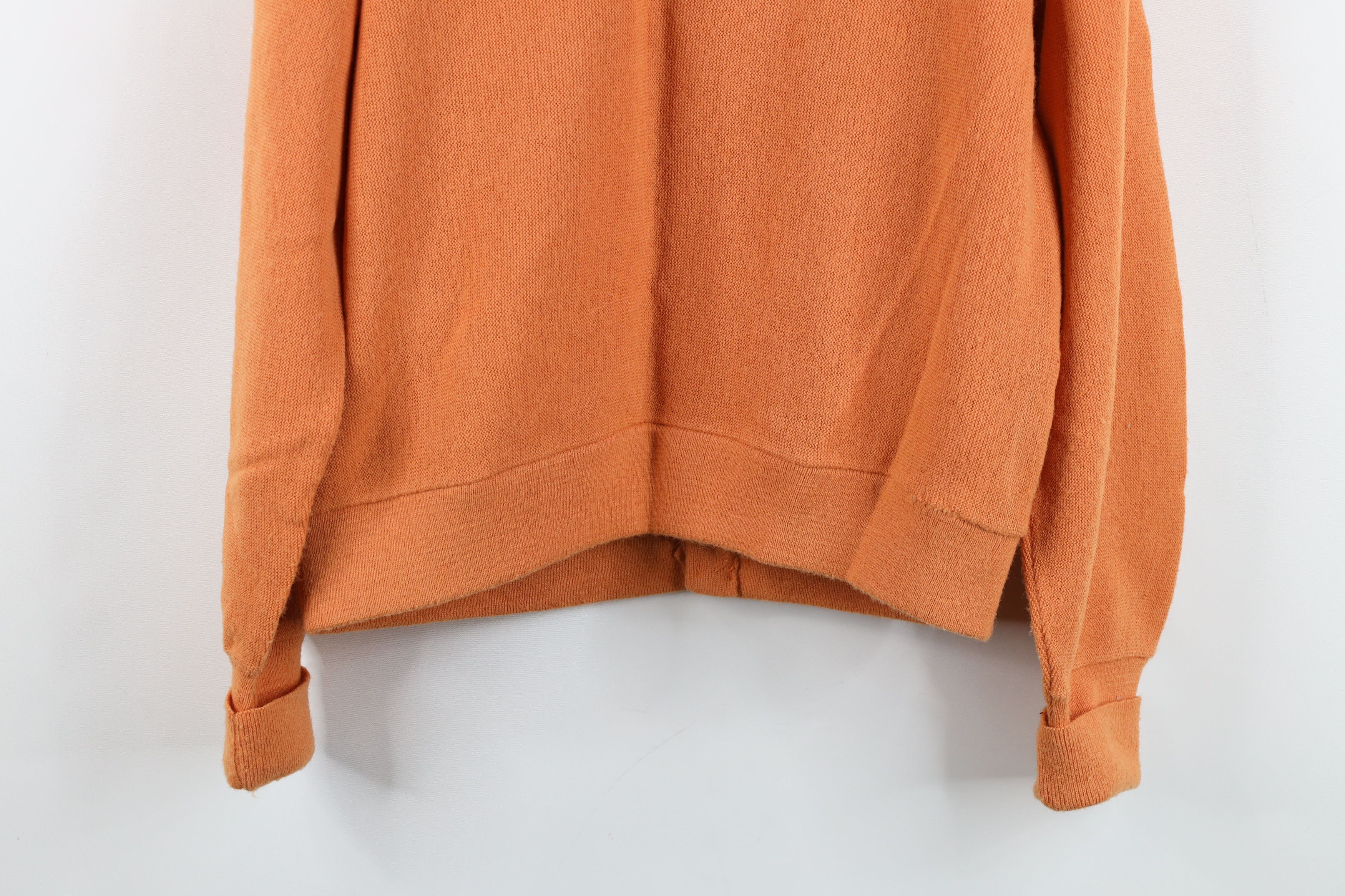 Vintage Vintage 60s 70s Streetwear Knit Cardigan Sweater Orange USA Size US L / EU 52-54 / 3 - 12 Thumbnail