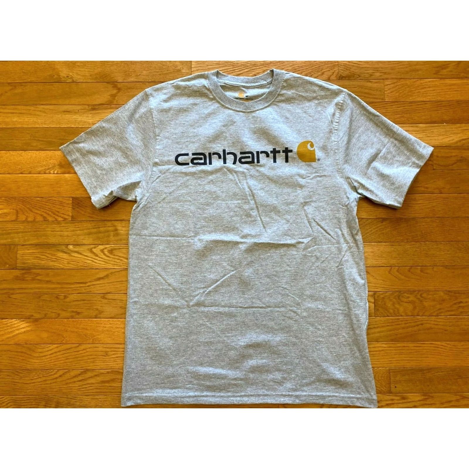 Carhartt Carhartt Mens T-Shirt Short Sleeve Logo Spellout Original Fit Gray Size US M / EU 48-50 / 2 - 2 Thumbnail