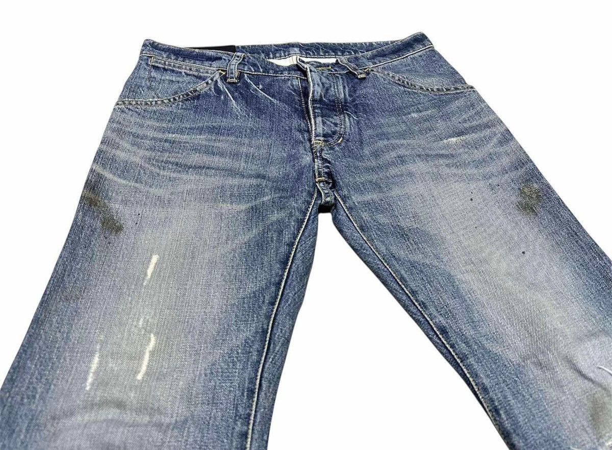 Attachment 🔥Sick Y2K Attachment Flared Denim J Cut Curved Distressed Size US 32 / EU 48 - 3 Thumbnail
