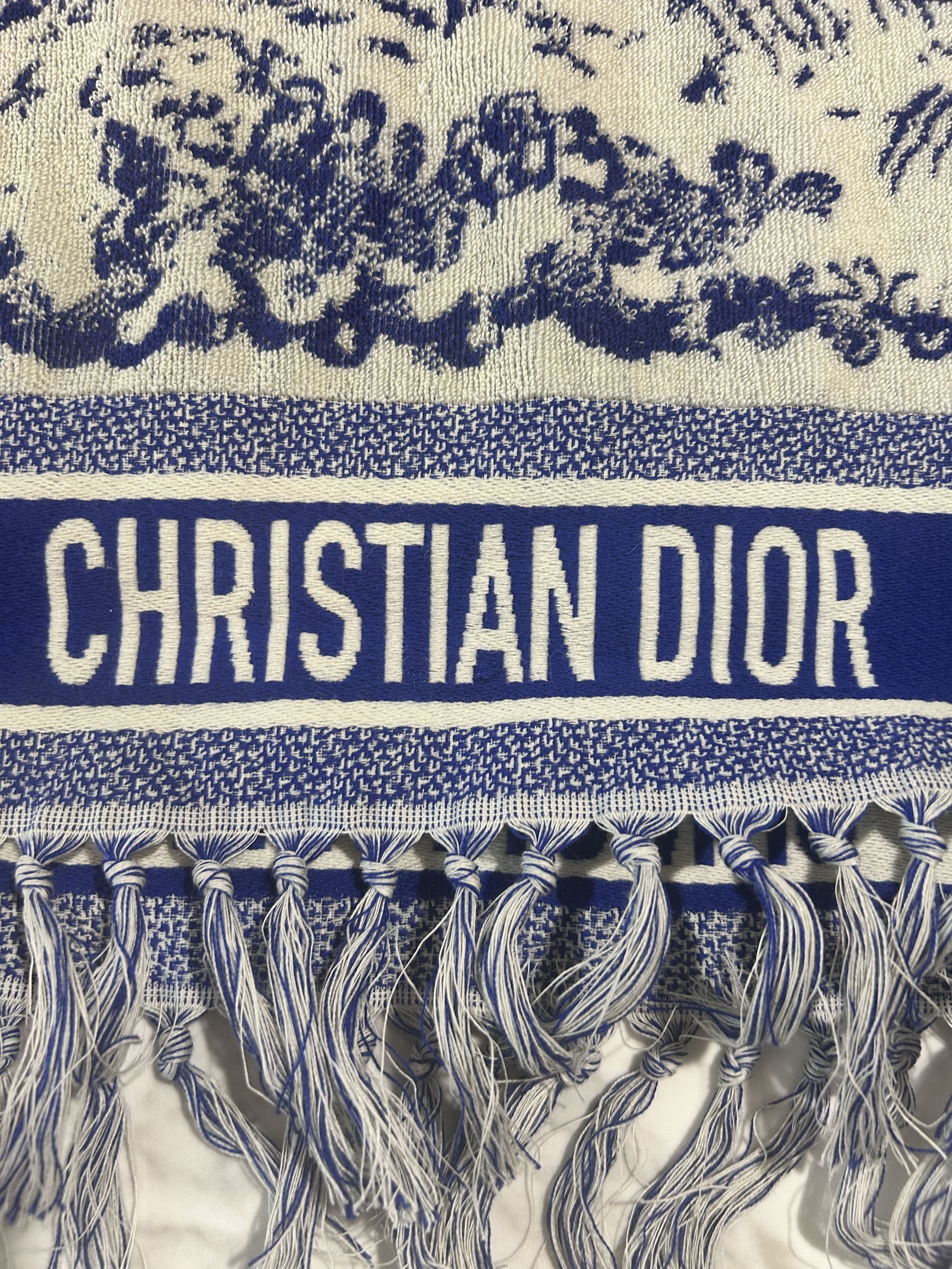 Dior Poncho Toile de Jouy SAUVAGE W/ HOOD Size ONE SIZE - 15 Thumbnail