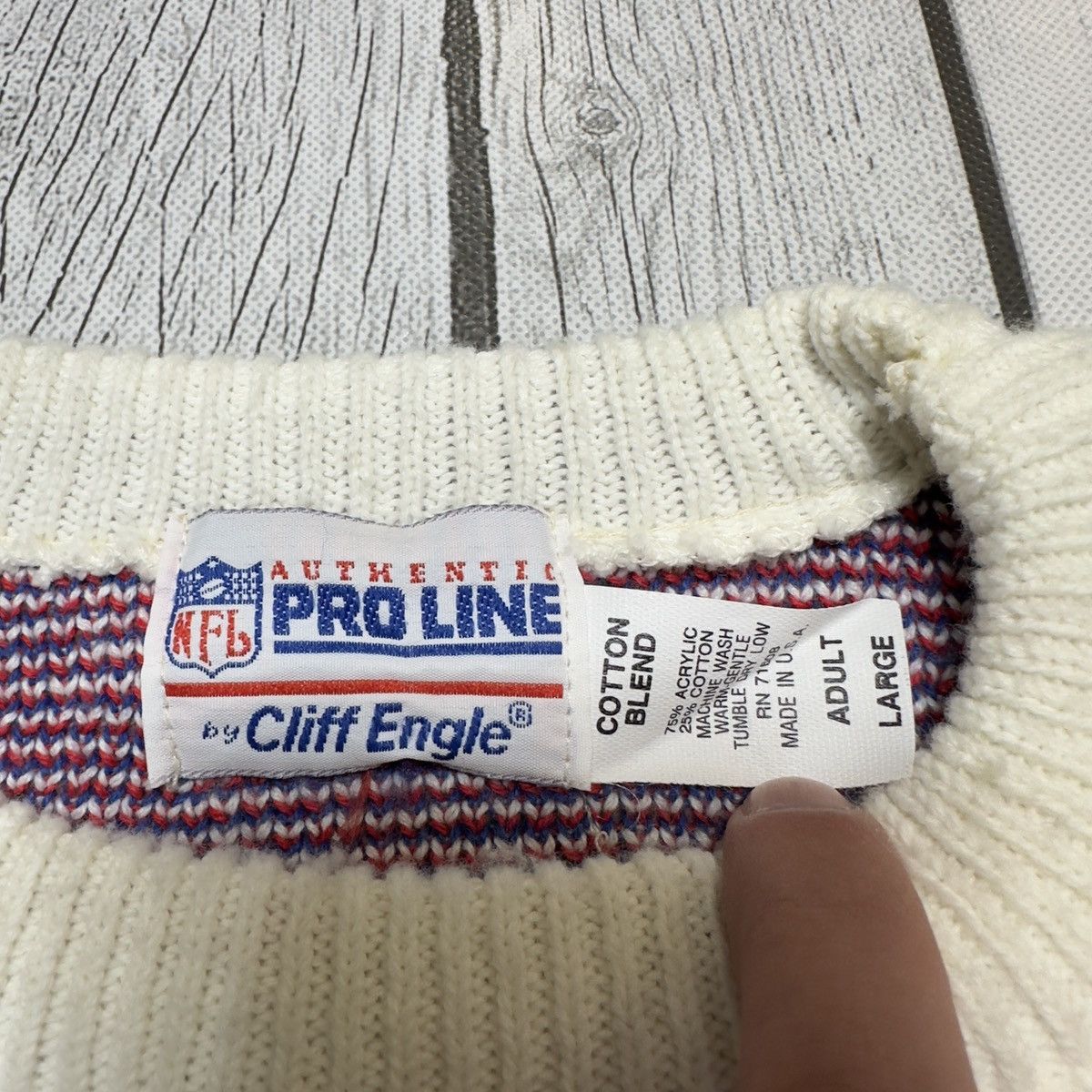 NFL × Vintage Vintage New York Giants sweater Size US L / EU 52-54 / 3 - 5 Thumbnail