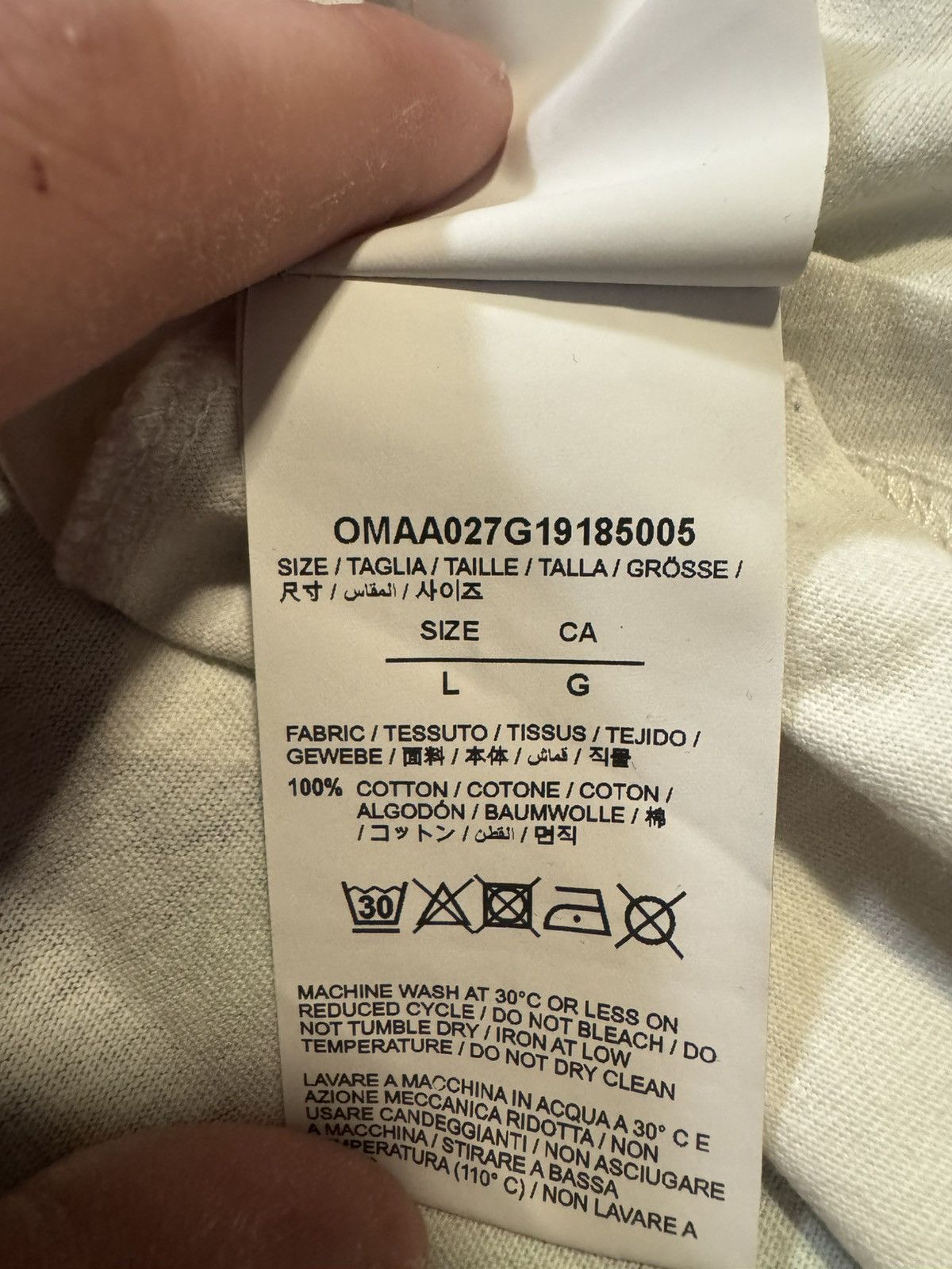 Off-White Off-white Tee - Blue and white X Tee Size US L / EU 52-54 / 3 - 4 Thumbnail