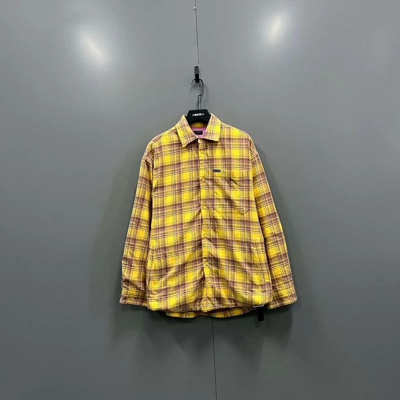 Balenciaga Balenciaga Gingham Collar Long Sleeve Shirt Size US M / EU 48-50 / 2 - 1 Thumbnail