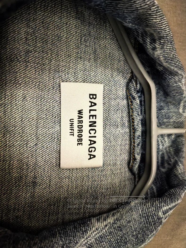 Balenciaga Balenciaga Denim Jacket Size US M / EU 48-50 / 2 - 2 Thumbnail