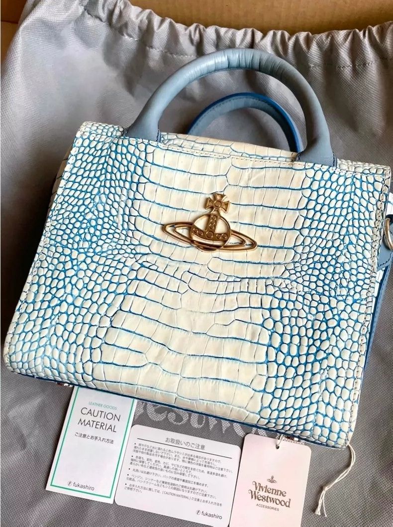 Vivienne Westwood Vivienne Westwood size os Glacial blue crocodile leather sh Size ONE SIZE - 1 Thumbnail