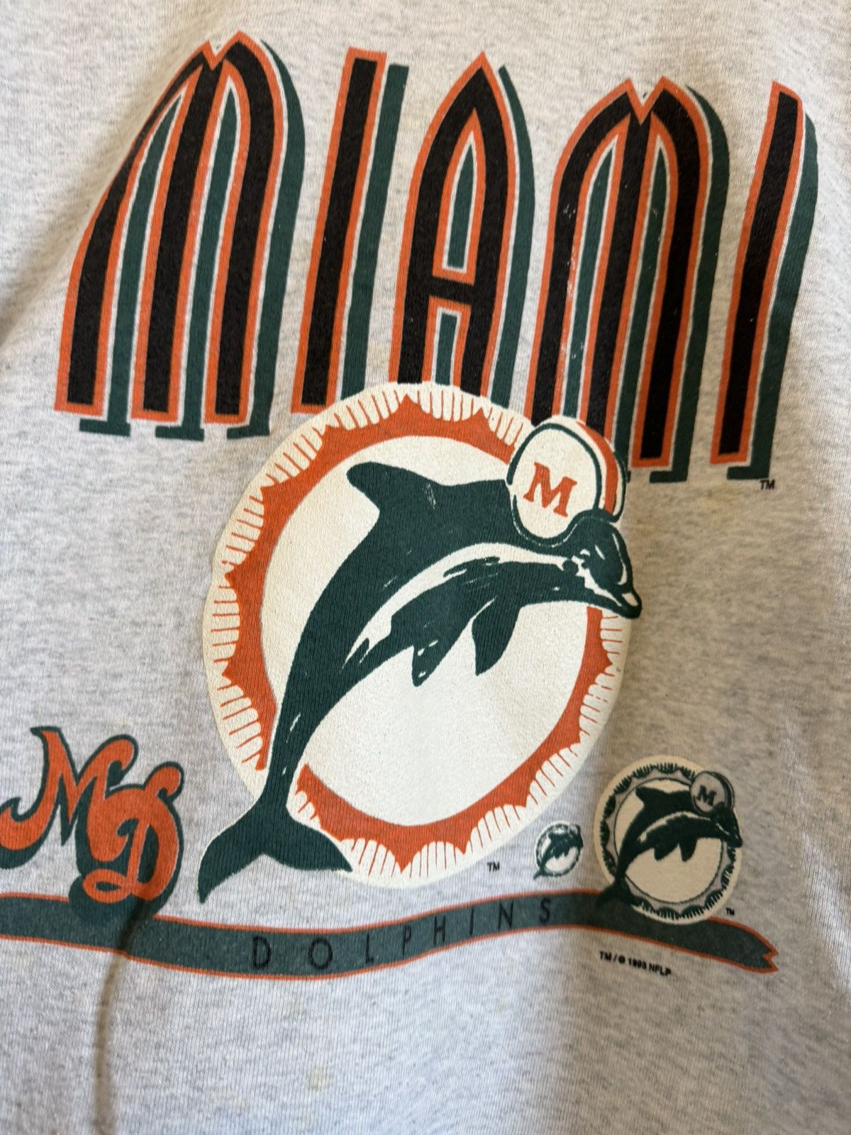 Fruit Of The Loom Vintage Miami Dolphins Sweatshirt Size US L / EU 52-54 / 3 - 2 Thumbnail