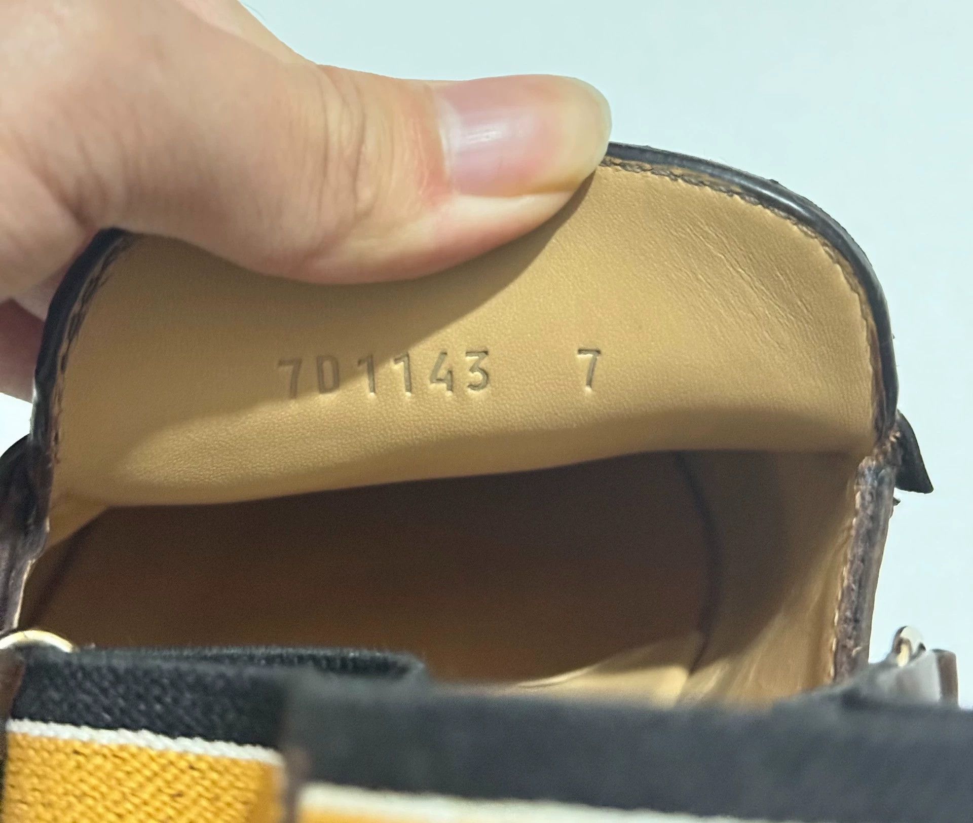 Fendi Fendi FF Jacquard Strap Loafer Slides Brown Leather Size 7 Size US 7 / EU 40 - 9 Thumbnail