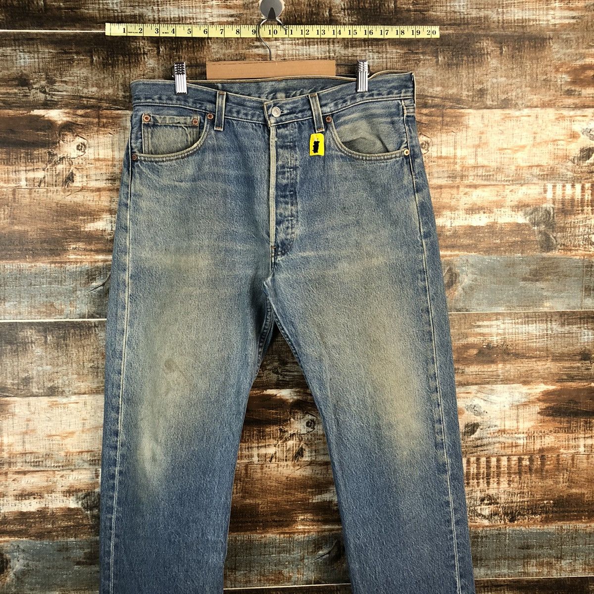 Levi's 501xx Levis Blue Denim jeans Pants #A2572 Size US 35 - 2 Thumbnail