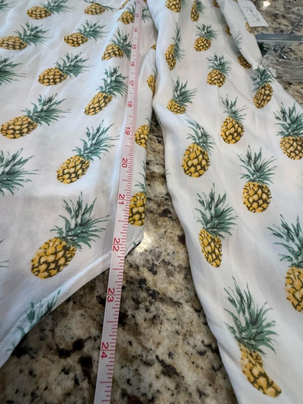 Other Love Notes pineapple novelty print button up shirt SZ M Size M / US 6-8 / IT 42-44 - 9 Thumbnail