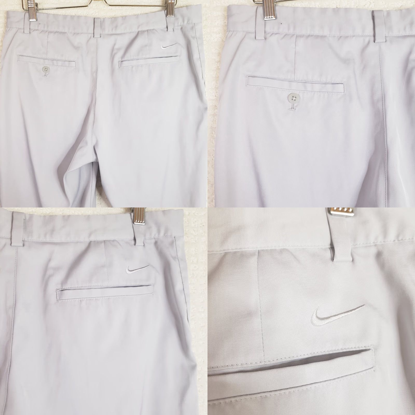 Nike Nike Dri-fit Golf Pants Mens 34x32 Gray Flat Front Regular Inseam 32 Waist 34 Chino Polyester Spandex Logo Button Pockets Size US 34 / EU 50 - 8 Thumbnail
