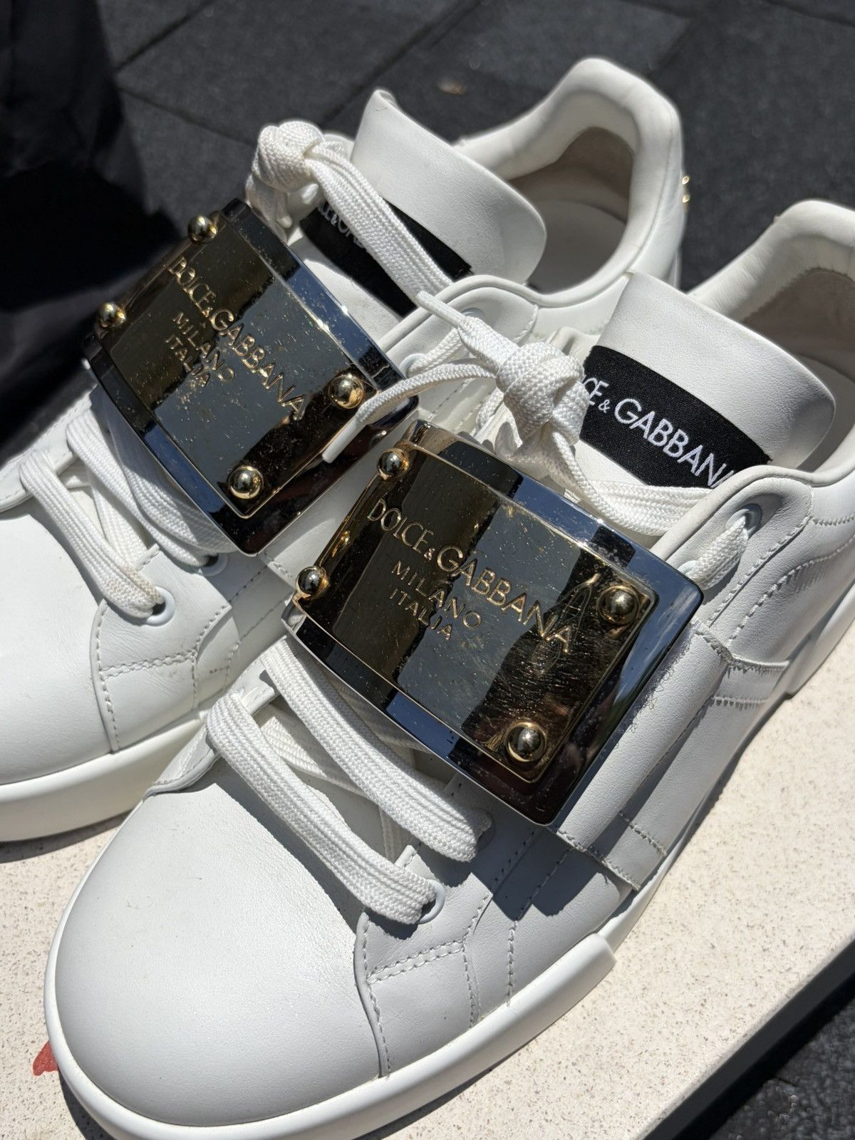 Dolce & Gabbana Dolce & gabbana milan paris sneakers bassa Vit.Nappato Size US 9 / EU 42 - 1 Thumbnail