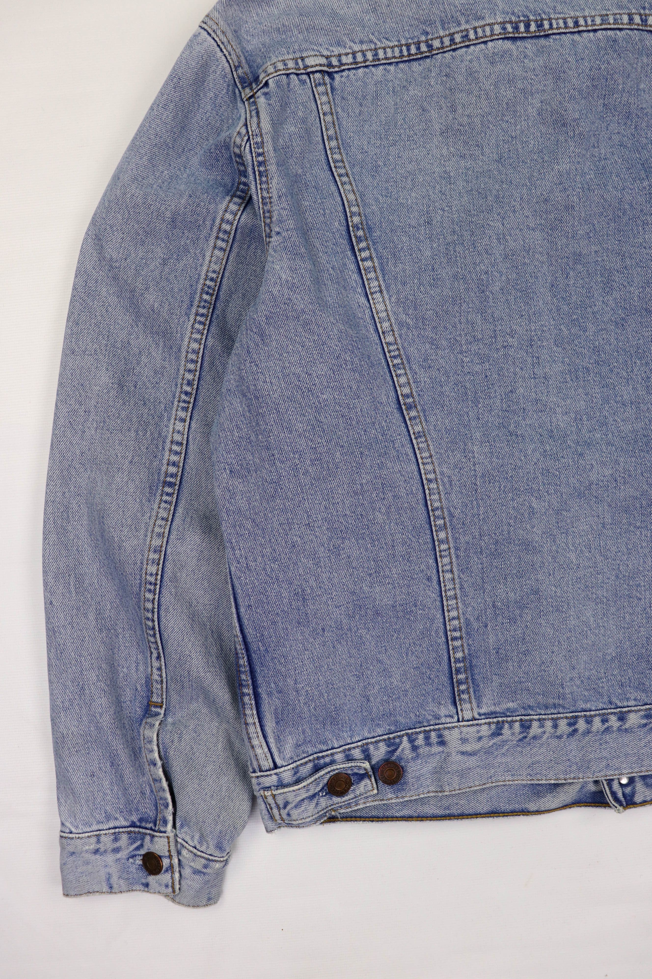 Levi's Levi's 80s Vintage Blue Washed Denim Jeans Trucker Jacket Size US L / EU 52-54 / 3 - 9 Thumbnail