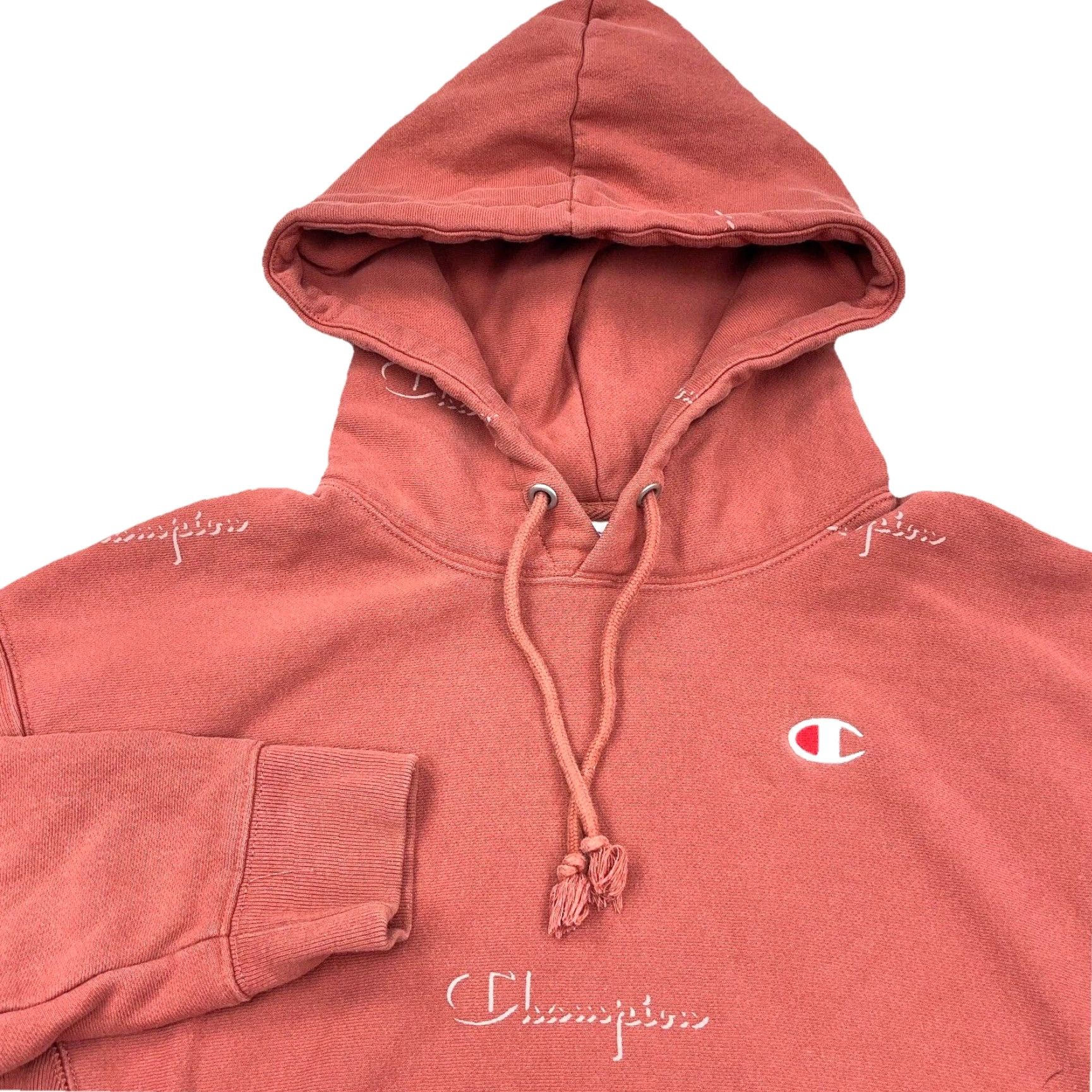 Champion Champion Hoodie Women Medium Pink Reverse Weave Sweatshirt Sweater Heavy Retro Womens Size M / US 6-8 / IT 42-44 - 3 Thumbnail