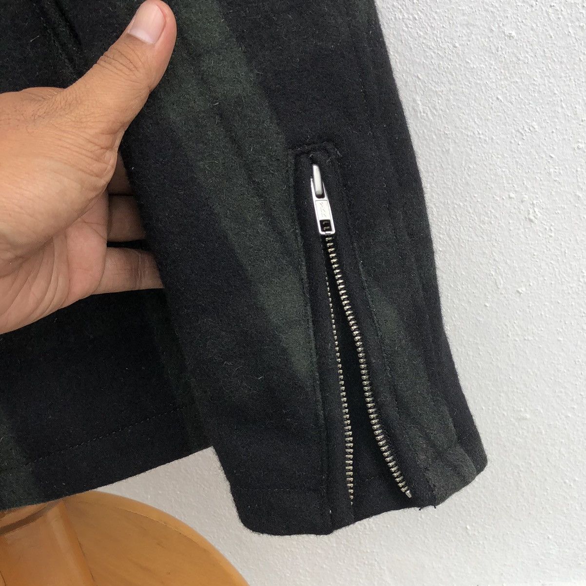 Japanese Brand Japanese Brand Corisco Wool Biker Jacket Black Tartan Size US M / EU 48-50 / 2 - 19 Thumbnail