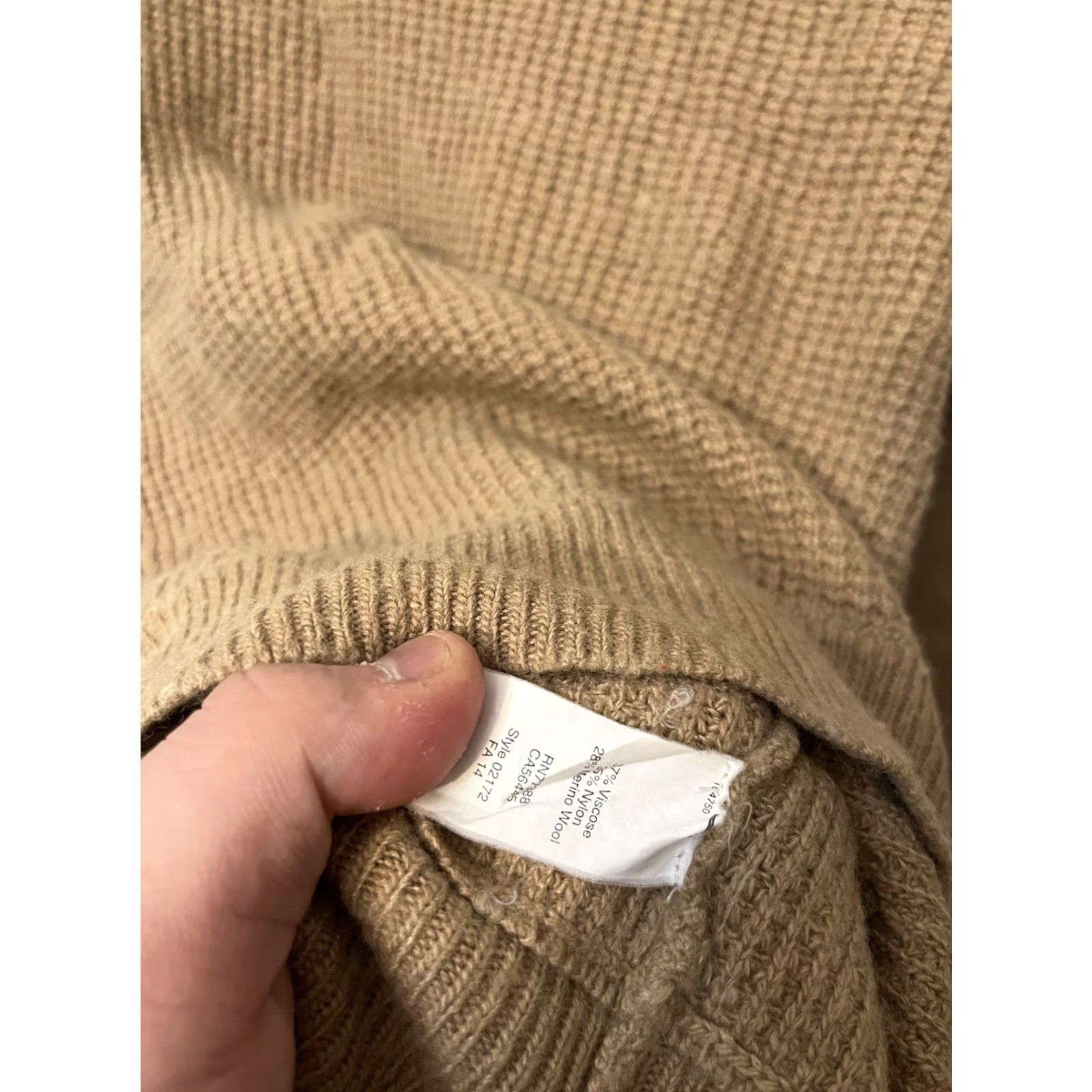 J.Crew J.CREW Sweater Crewneck Brown Wool Blend Medium Viscose Nylon Wool Solid Knit Women Regular Size M / US 6-8 / IT 42-44 - 4 Thumbnail