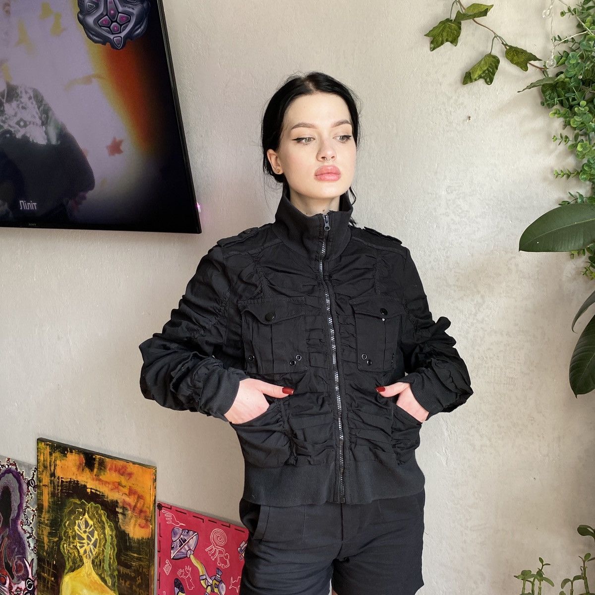 Japanese Brand × Vintage Vintage Jean Paul Gaultier Style Jacket Size M / US 6-8 / IT 42-44 - 2 Thumbnail