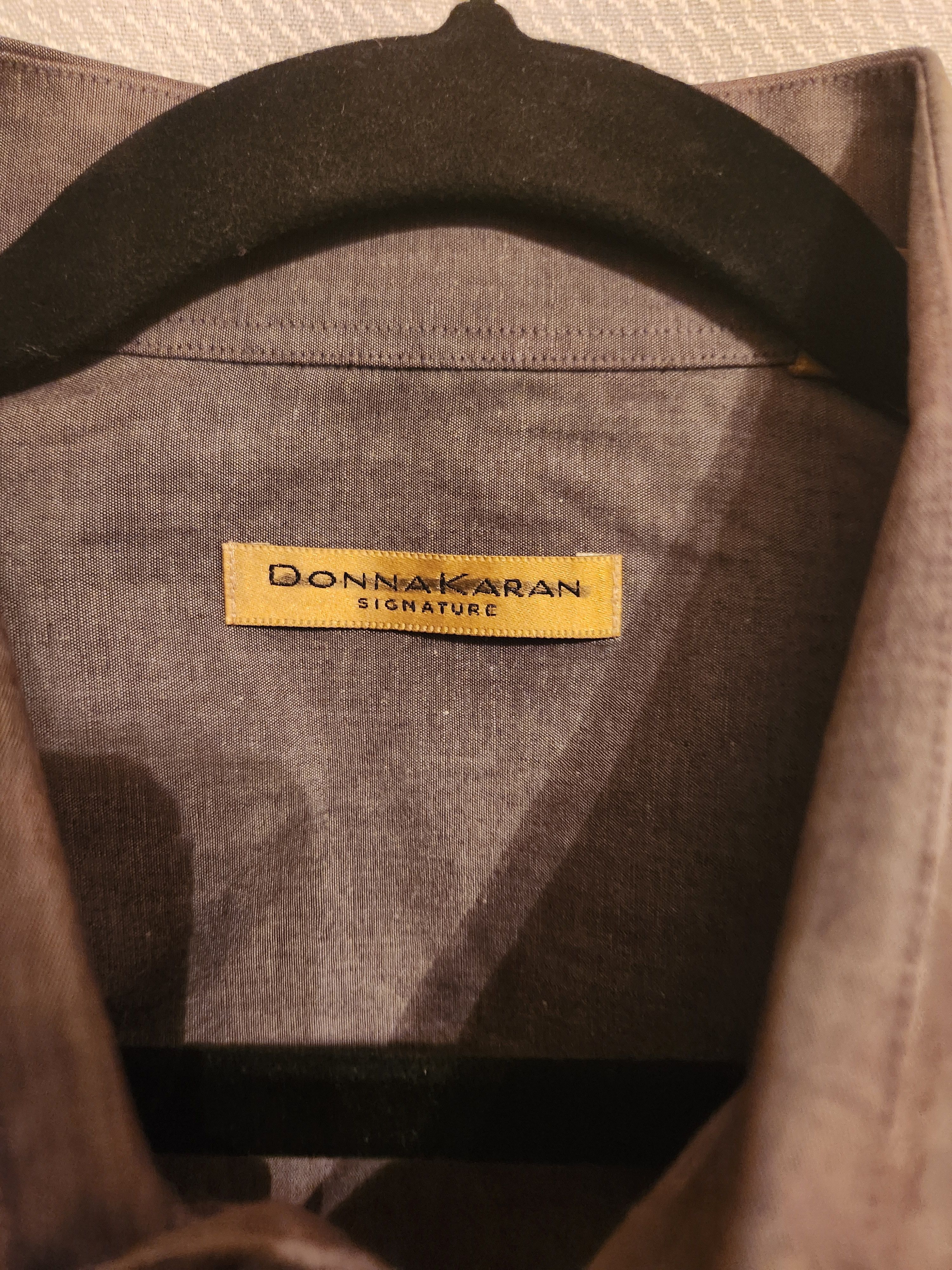 Donna Karan Vintage Signature Men's Long Sleeve Dress Shirt Size US XXL / EU 58 / 5 - 3 Thumbnail