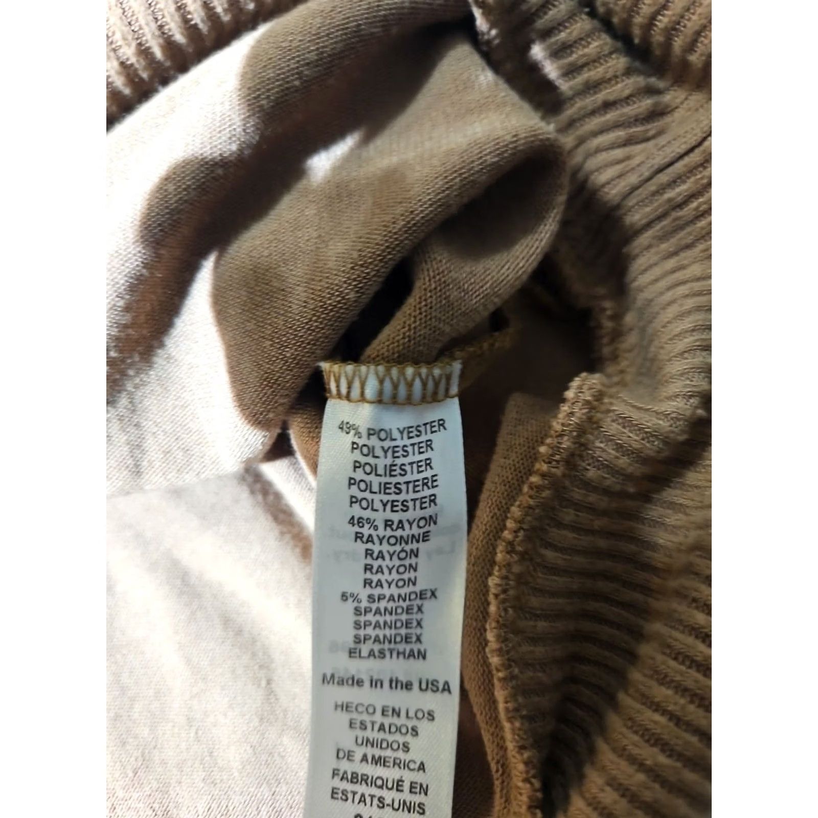 Michael Stars Michael Stars Tunic Sweater Womens Large Beige Terry Luxury Stretch Relaxed Size L / US 10 / IT 46 - 7 Thumbnail