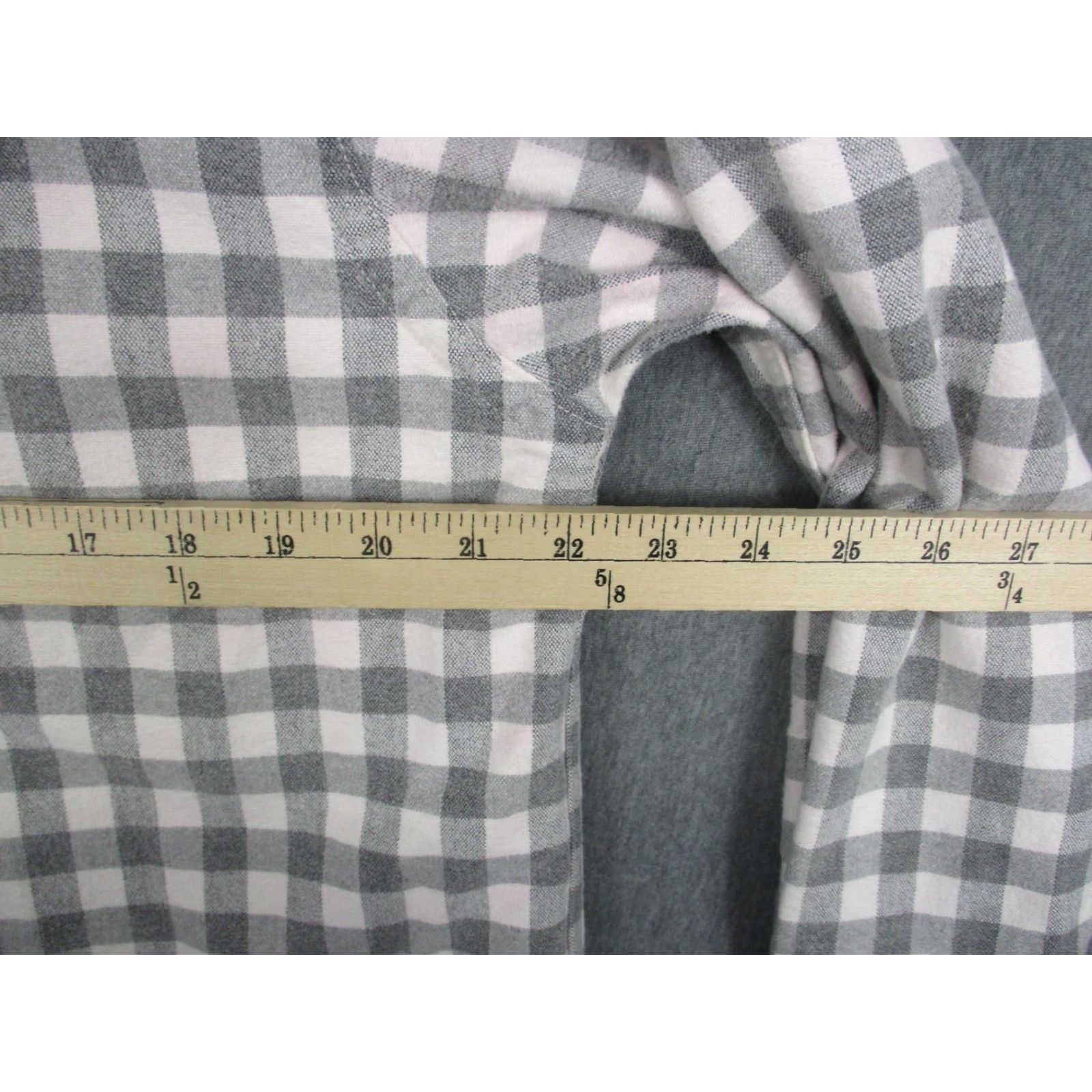 Vintage VINTAGE L.L. Bean Shirt Women XL Gray Check Chamois Flannel Long Sleeve Made USA Size XL / US 12-14 / IT 48-50 - 5 Thumbnail