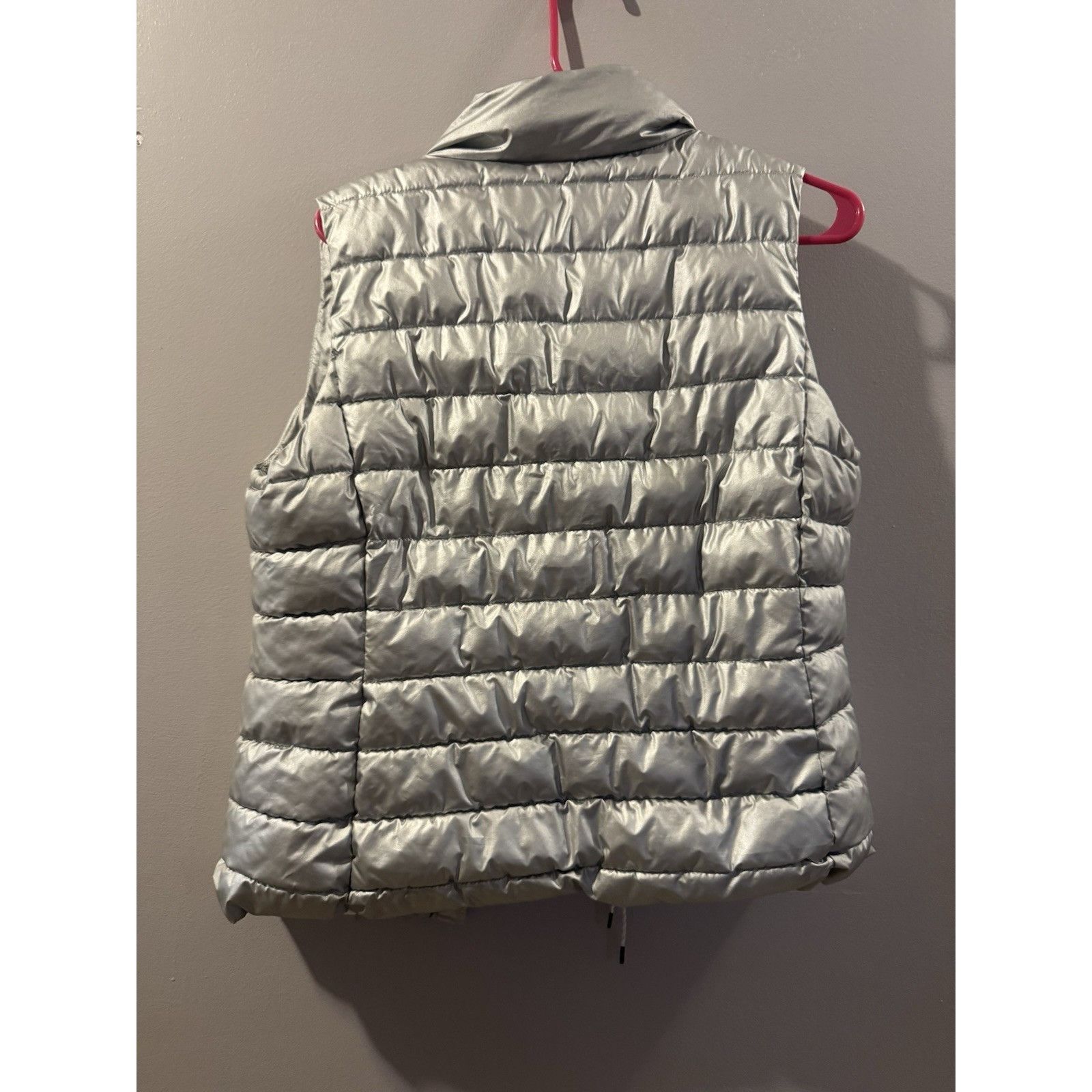 Gap GAP Silver Metallic "Big Puff" Puffer Vest Size Small Size S / US 4 / IT 40 - 7 Thumbnail