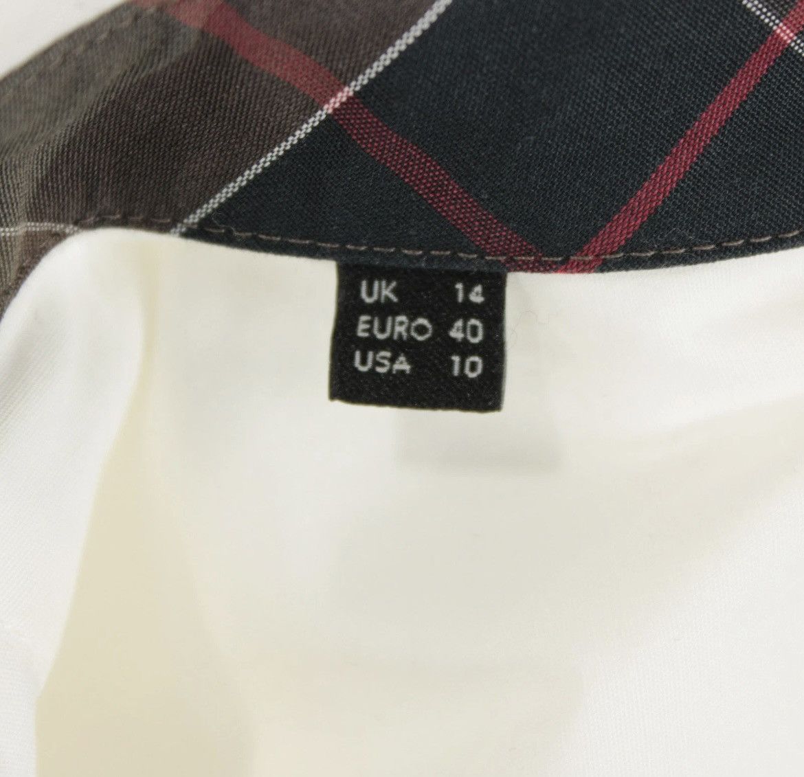 Barbour Barbour White Cotton Blend Long Sleeve Blouse Size 10 US Size L / US 10 / IT 46 - 9 Thumbnail