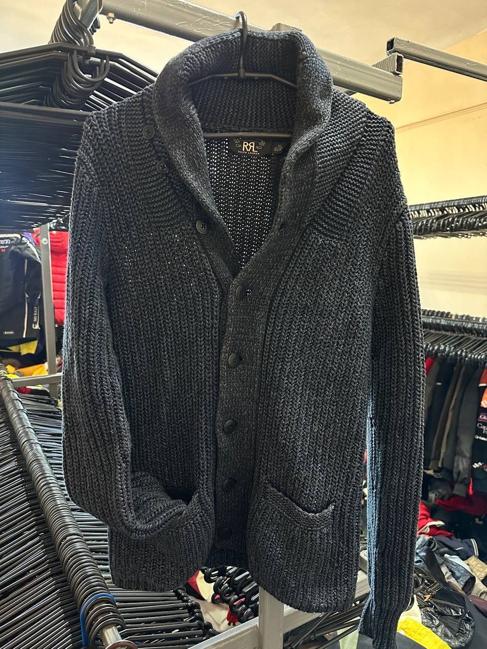 Edition Japan × Polo Ralph Lauren × RRL Ralph Lauren DOUBLE RRL POLO RALPH LAUREN Cotton Wool Cardigan Sweater Size US XS / EU 42 / 0 - 1 Thumbnail