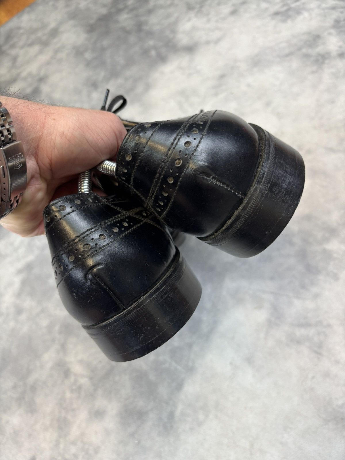 Designer × Vintage Vintage Classic Leather Boots Made UK Brand New avantgarde Size US 11 / EU 44 - 4 Thumbnail