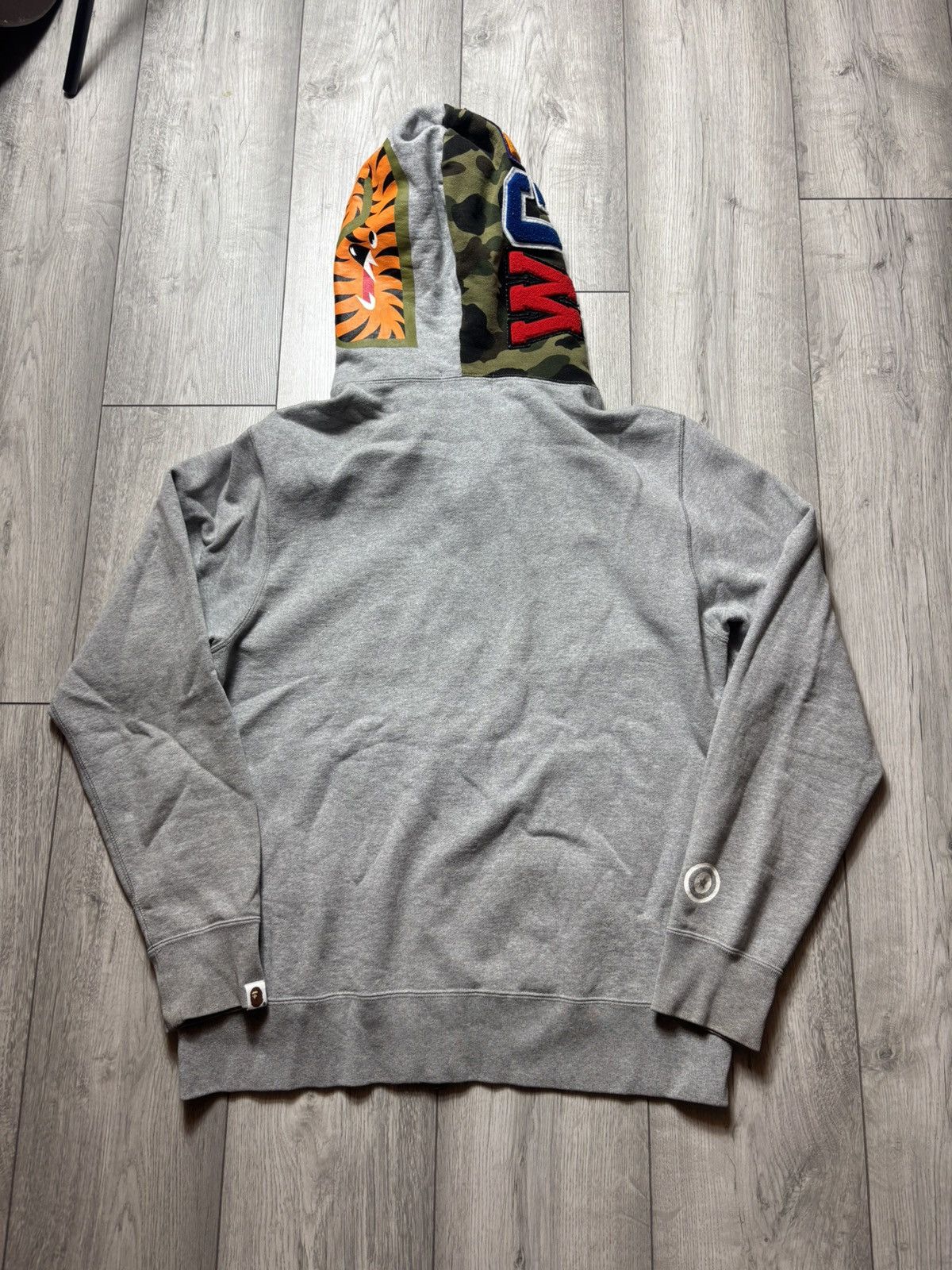 Bape Bape half camo shark full zip hoodie Size US L / EU 52-54 / 3 - 3 Thumbnail