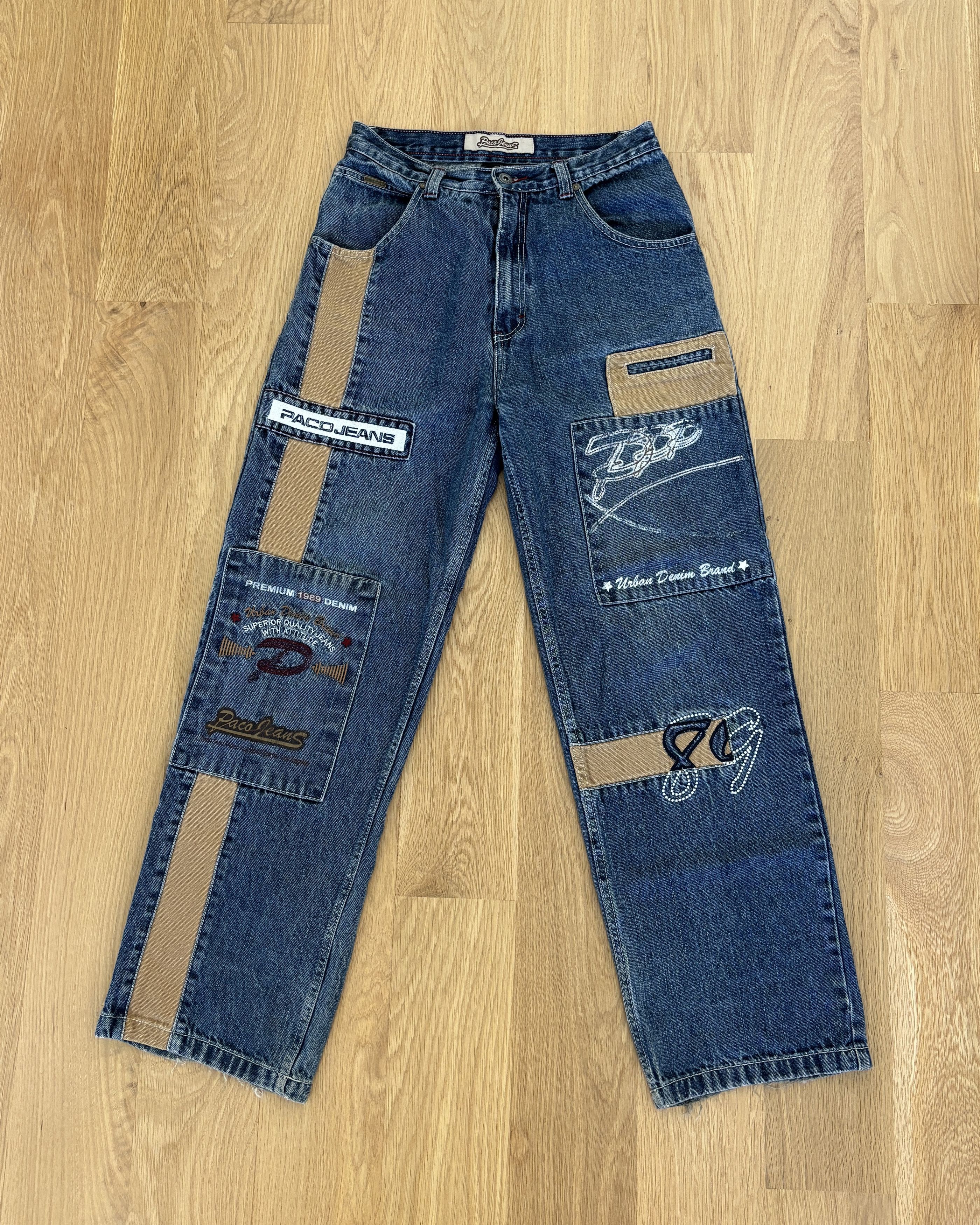 JNCO × Japanese Brand Rare Patchwork Paco Jeans Size US 30 / EU 46 - 1 Thumbnail