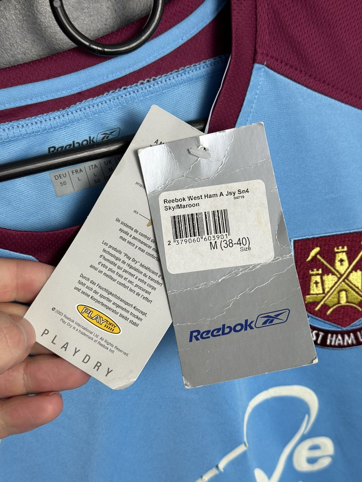 Reebok New West Ham United 04/05 Away Football Jersey Size US M / EU 48-50 / 2 - 11 Thumbnail