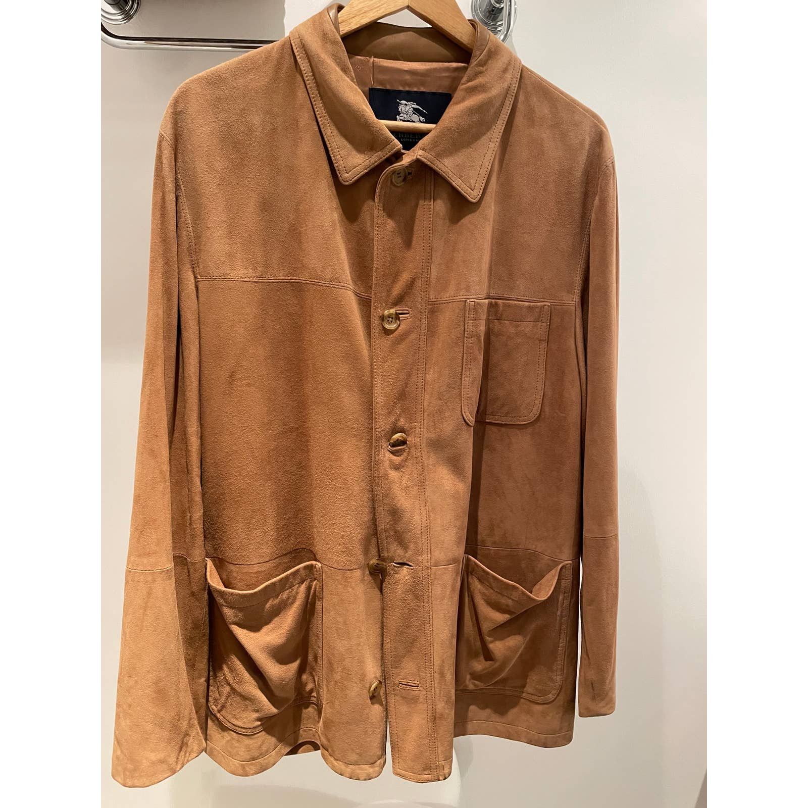 Men's Vintage BURBERRY 100% goat suede Jacket - Size 54