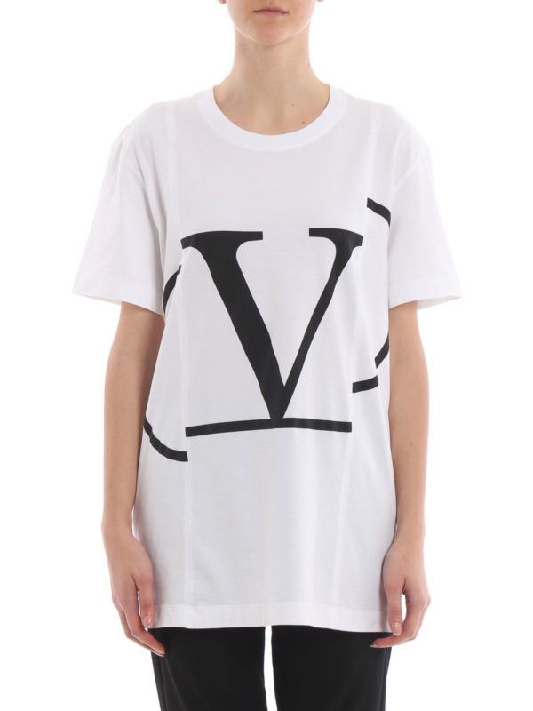 Valentino VALENTINO Logo print short sleeve oversize Tee Size XS / US 0-2 / IT 36-38 - 10 Thumbnail