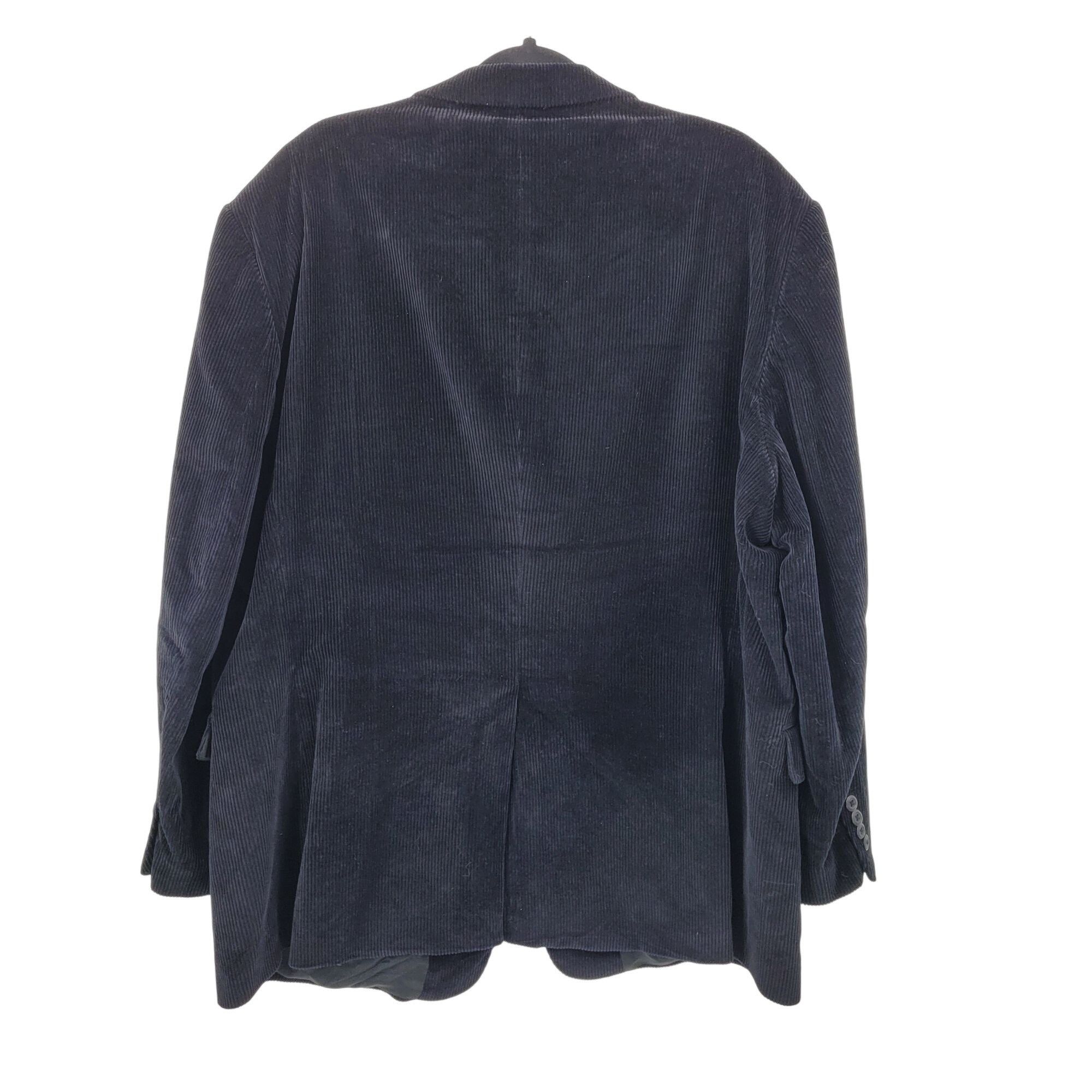 Stafford Stafford Mens 48R Corduroy Blazer Jacket Black Cotton Sports Size US XXL / EU 58 / 5 - 2 Thumbnail