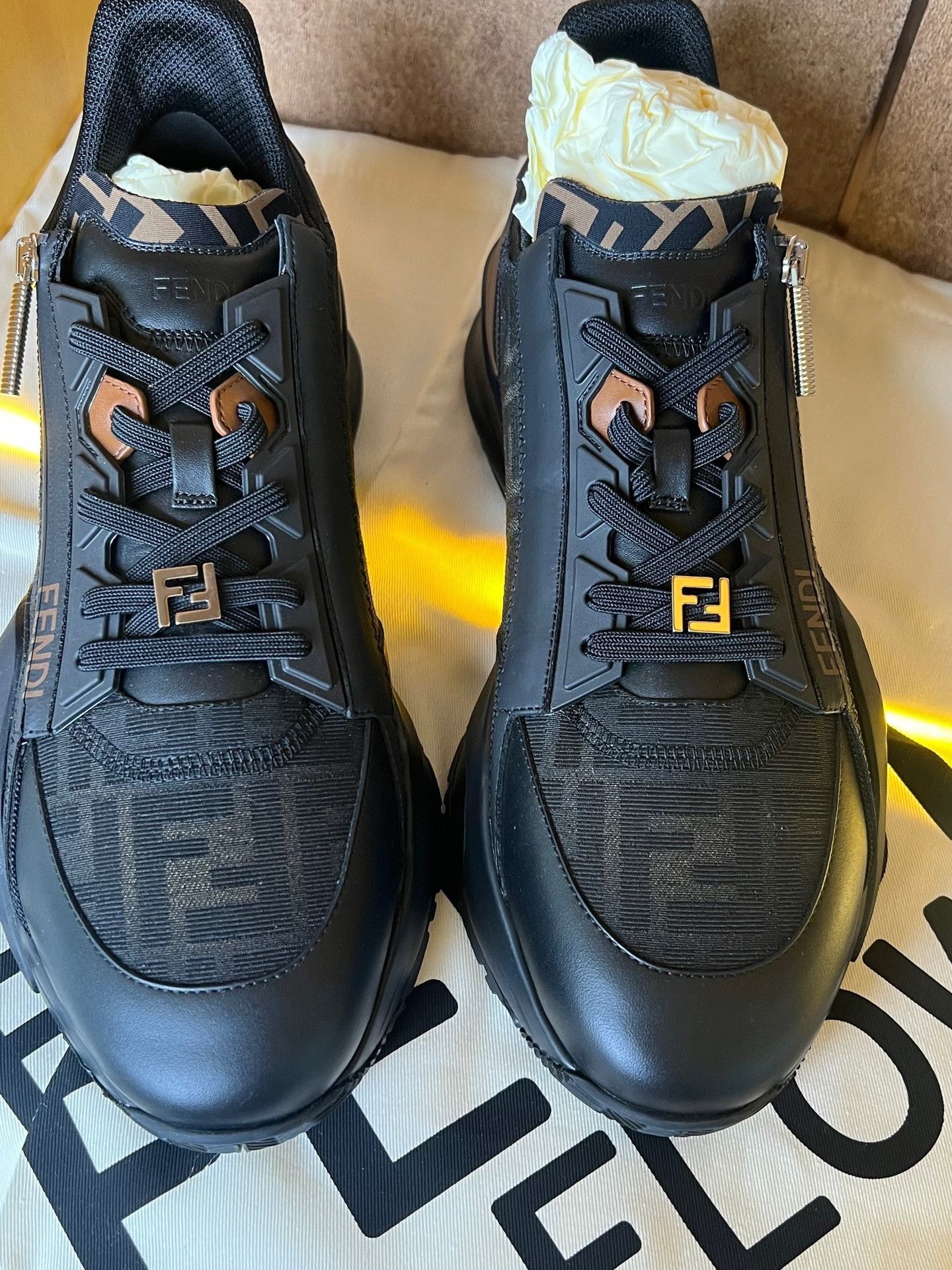 Fendi Fendi FF Monogram Sneakers Size US 11 / EU 44 - 2 Thumbnail