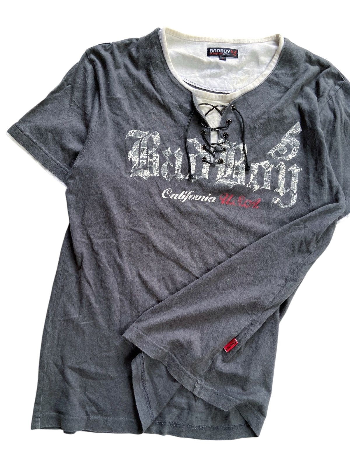 Japanese Brand BAD BOY PUNK POEM STYLE TEE Size US XL / EU 56 / 4 - 4 Thumbnail