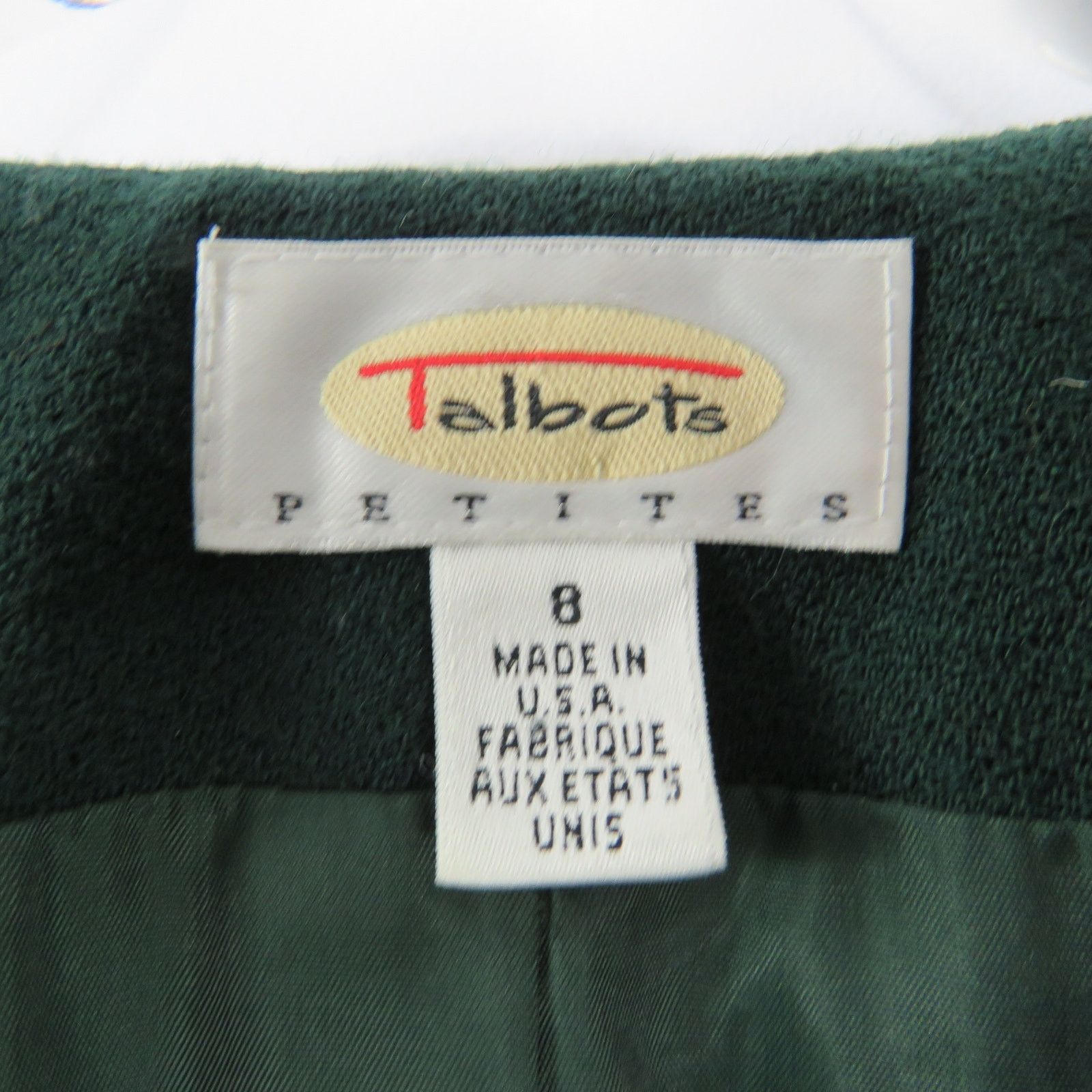 Vintage 90s Vintage Talbots Emerald Green Blazer Jacker Size 8 Med Size M / US 6-8 / IT 42-44 - 5 Thumbnail