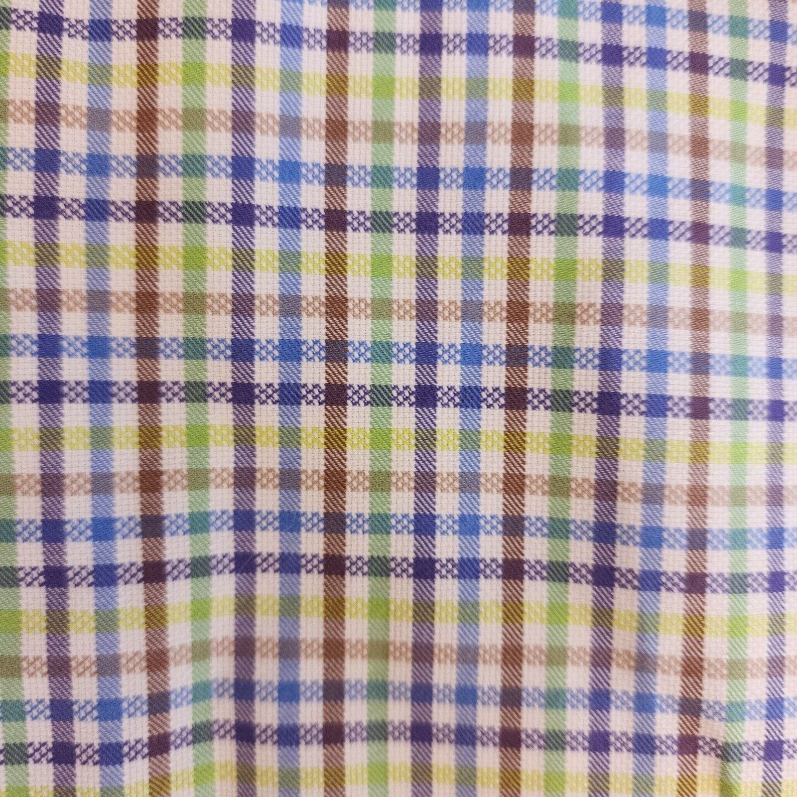 Peter Millar Peter Millar Mens Button Up LS Golf Polo Shirt Plaid LG Size US L / EU 52-54 / 3 - 14 Thumbnail