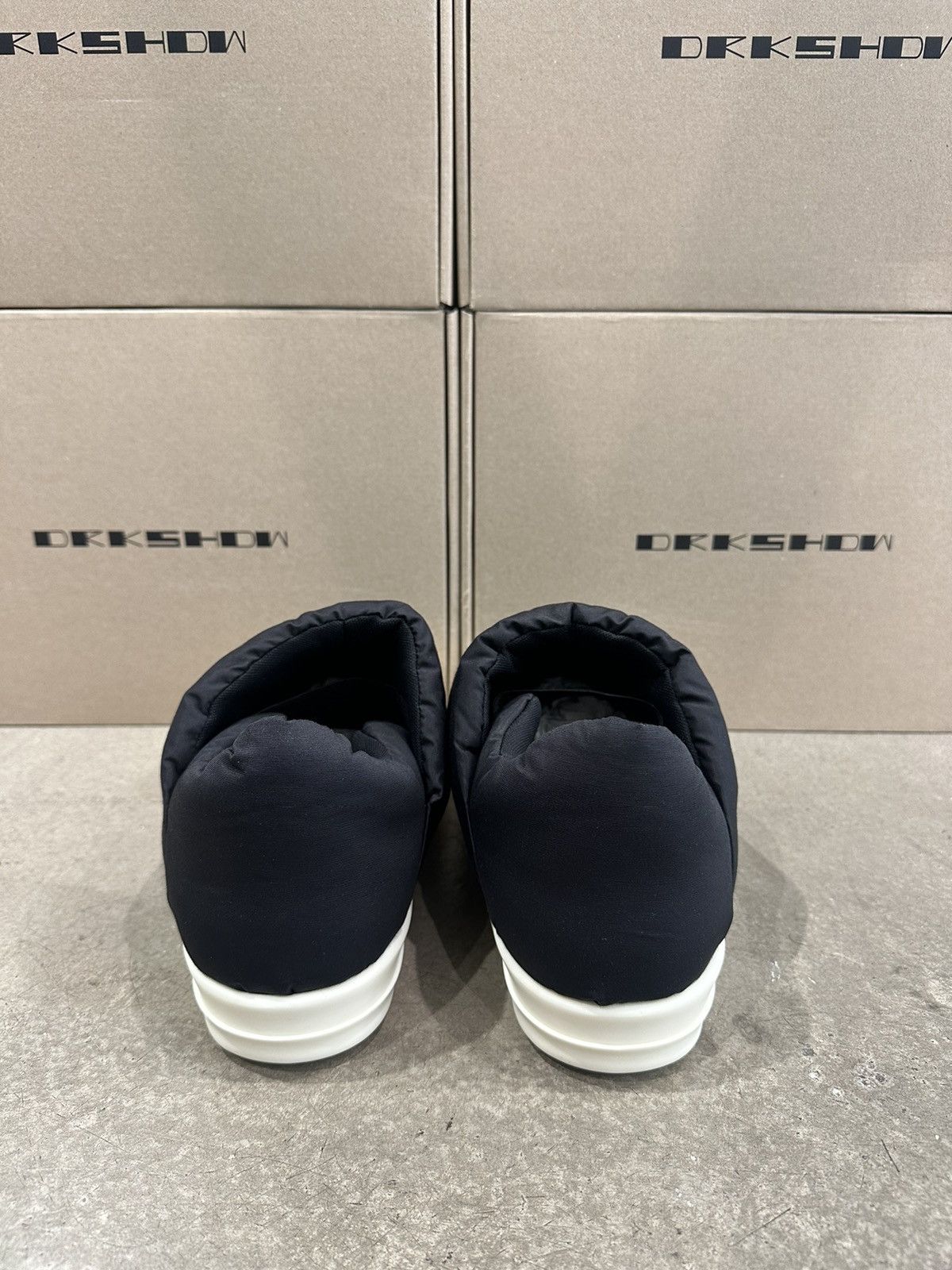 Rick Owens Drkshdw RICK OWENS - DRKSHDW Imbottite Puffer Sneaker Black Milk Size US 8 / EU 41 - 5 Thumbnail
