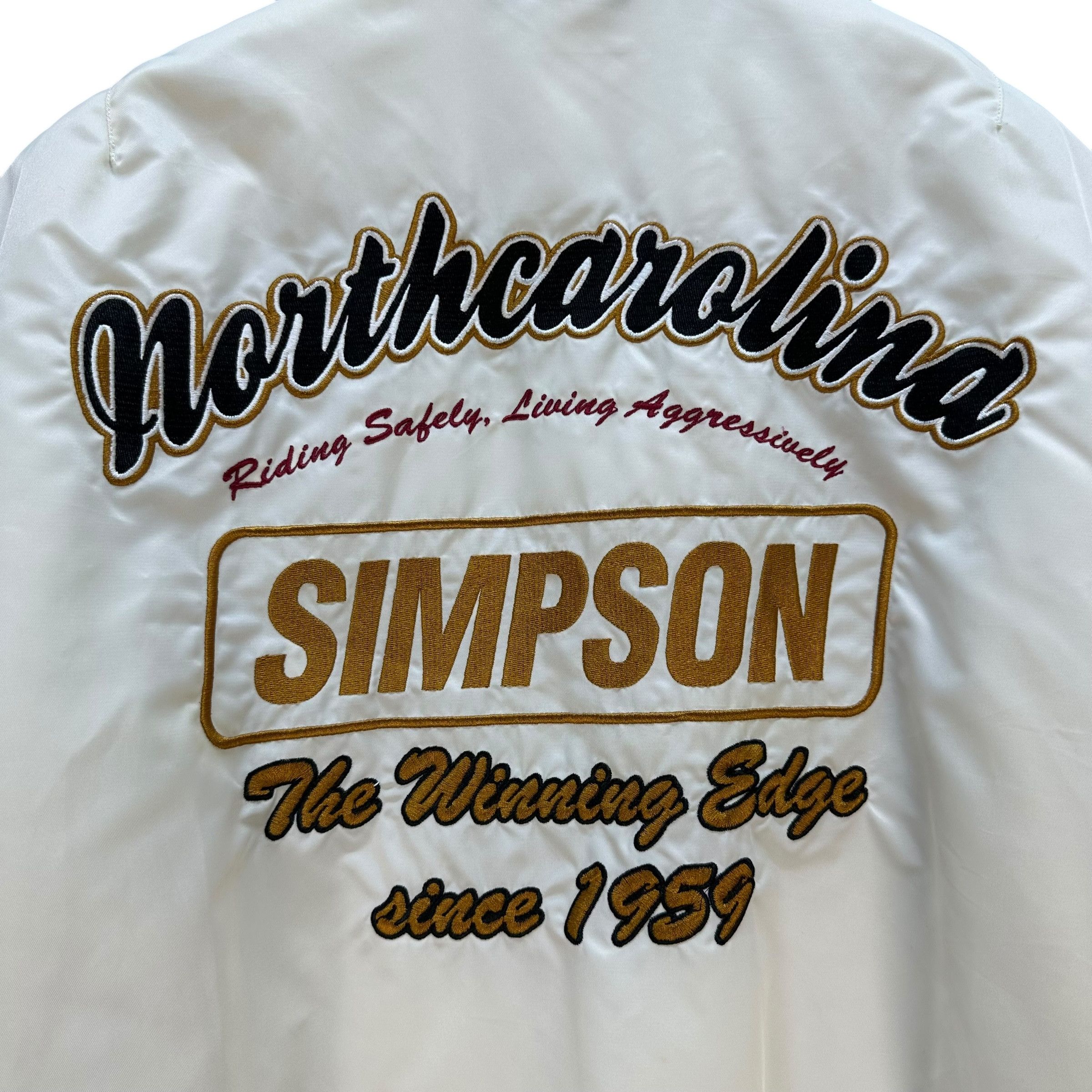 The Simpsons SIMPSON NORTH CAROLINA Big Logo Bomber Jacket #A80-1940 Size US L / EU 52-54 / 3 - 2 Thumbnail