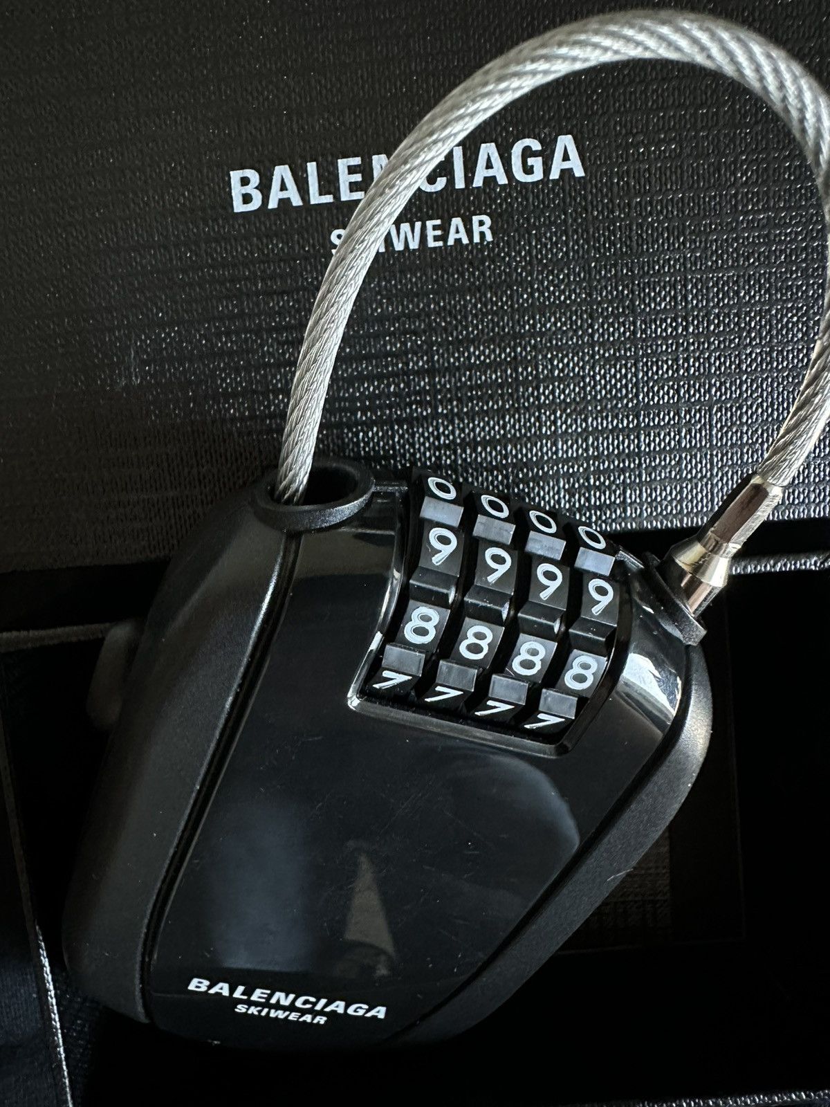 Balenciaga BALENCIAGA SKIWEAR VIP CLIENT GIFT COMBINATION LOCK – BLACK Size ONE SIZE - 4 Thumbnail