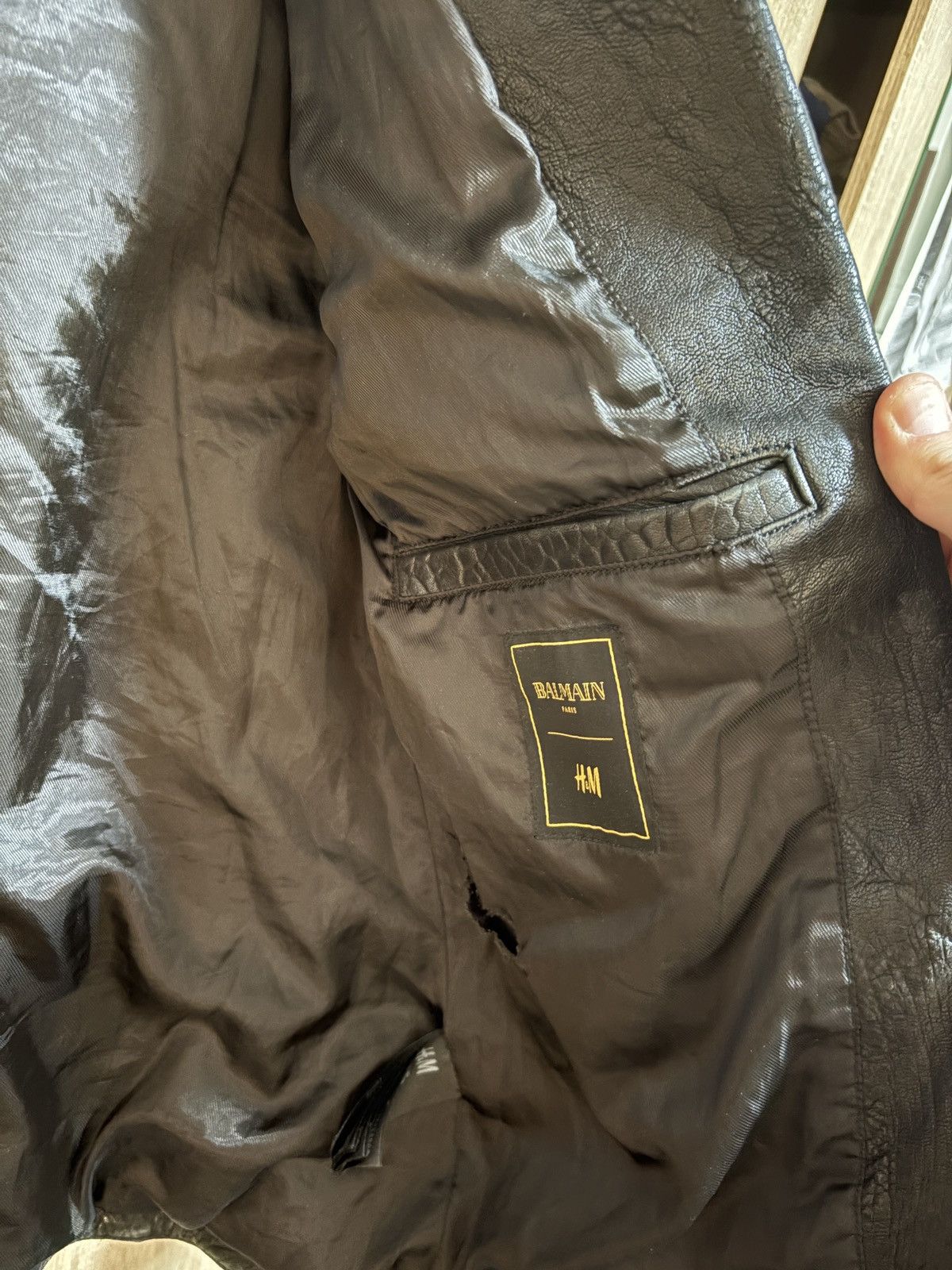 Balmain × H&M Balmain X H&M leather jacket Size US M / EU 48-50 / 2 - 8 Thumbnail